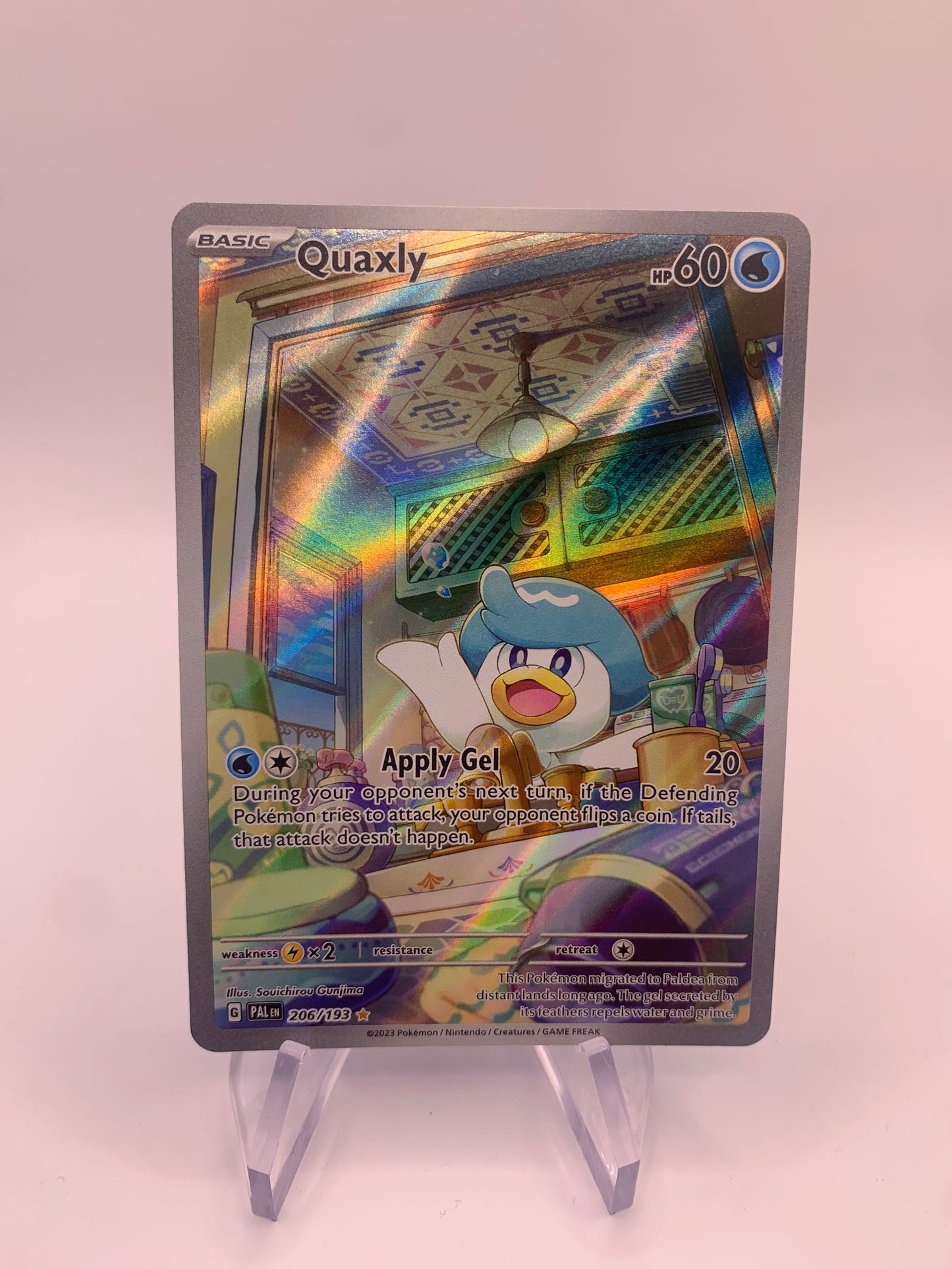 Pokemon Card Art-Rare Quaxly 206/193 English