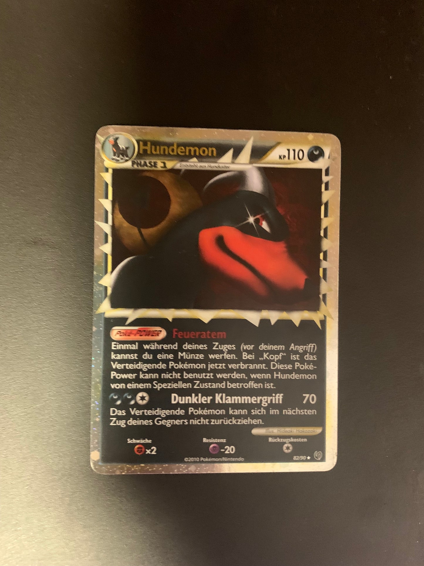 Pokemon Karte Prime Hundemon 82/90 Deutsch