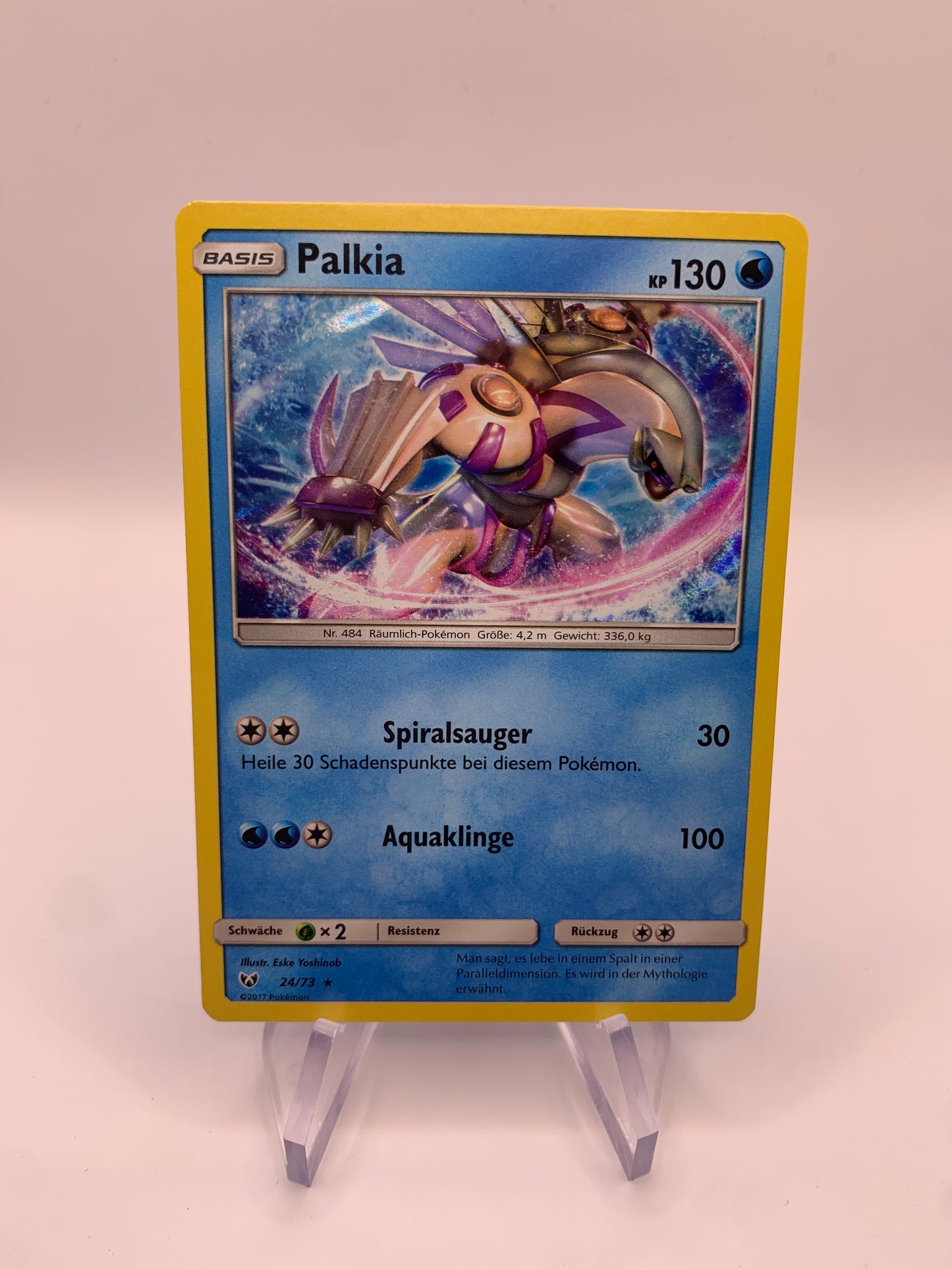 Pokemon Karte Holo Palkia 24/73 Deutsch