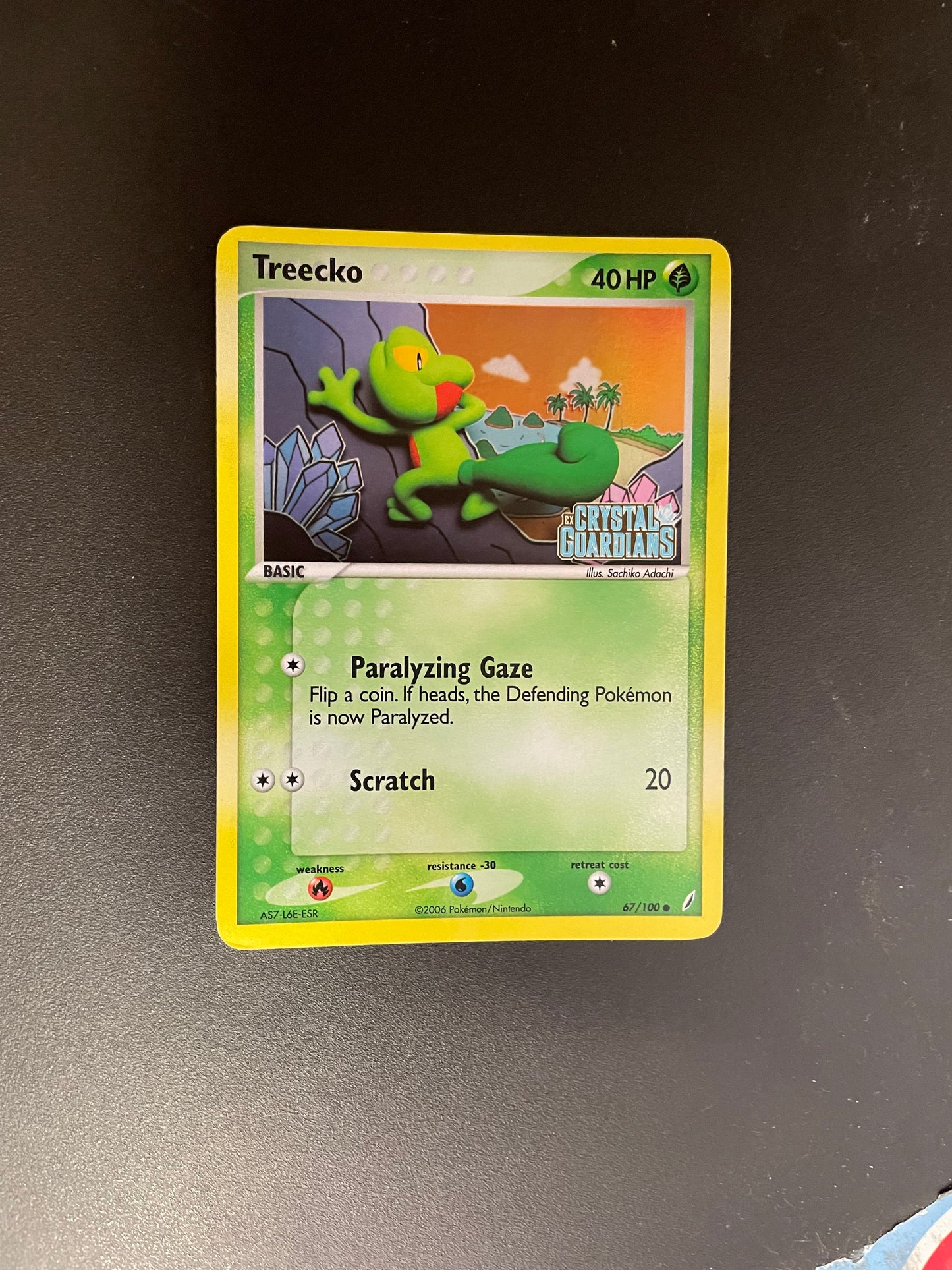 Pokemon Karte Holo Treecko 67/100 Deutsch