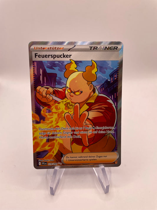 Pokemon Karte Trainer Feuerspucker 119/94 Deutsch