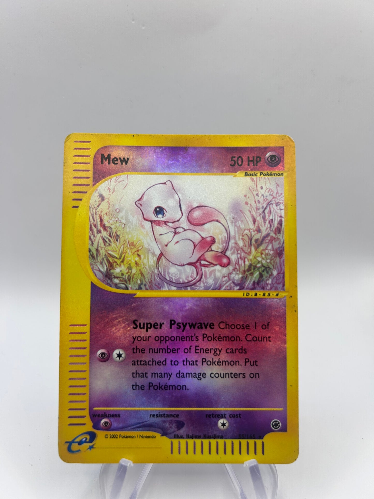 Pokemon Karte E-Serie Reverse Mew 55/165 Englisch