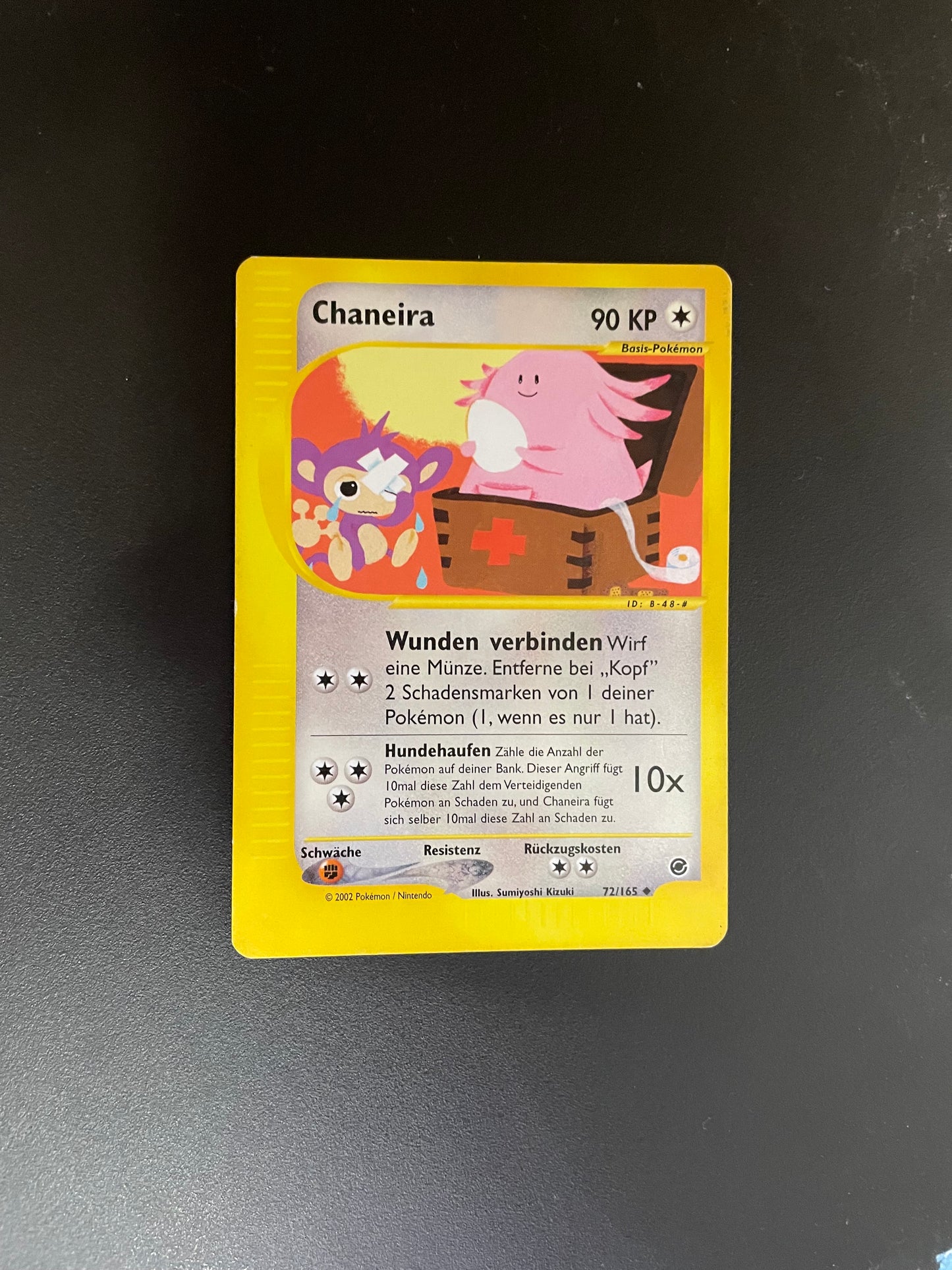 Pokemon Karte E-Series Chaneira 72/165 Deutsch