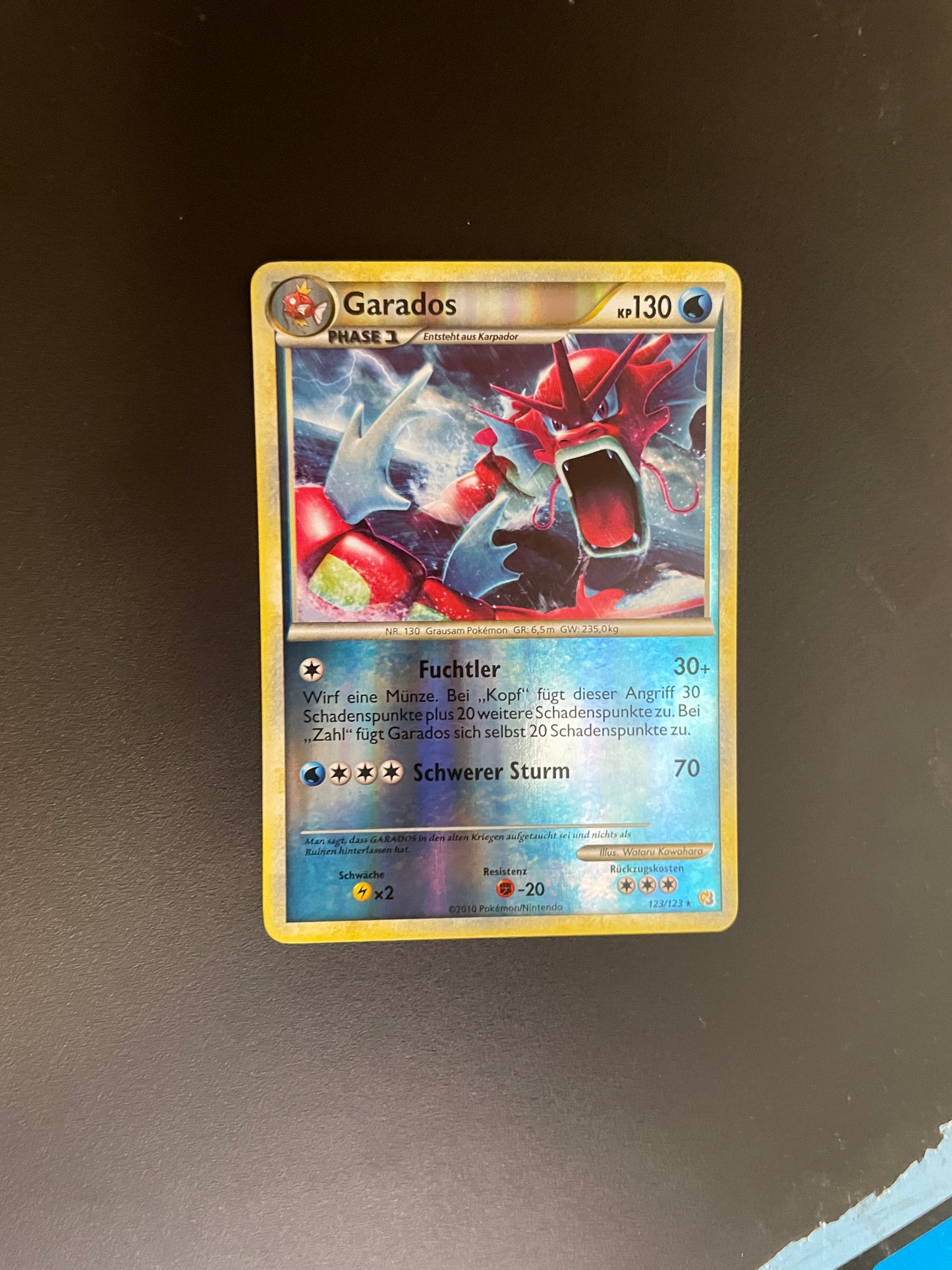 Pokemon Karte Shiny Garados 123/123 Deutsch