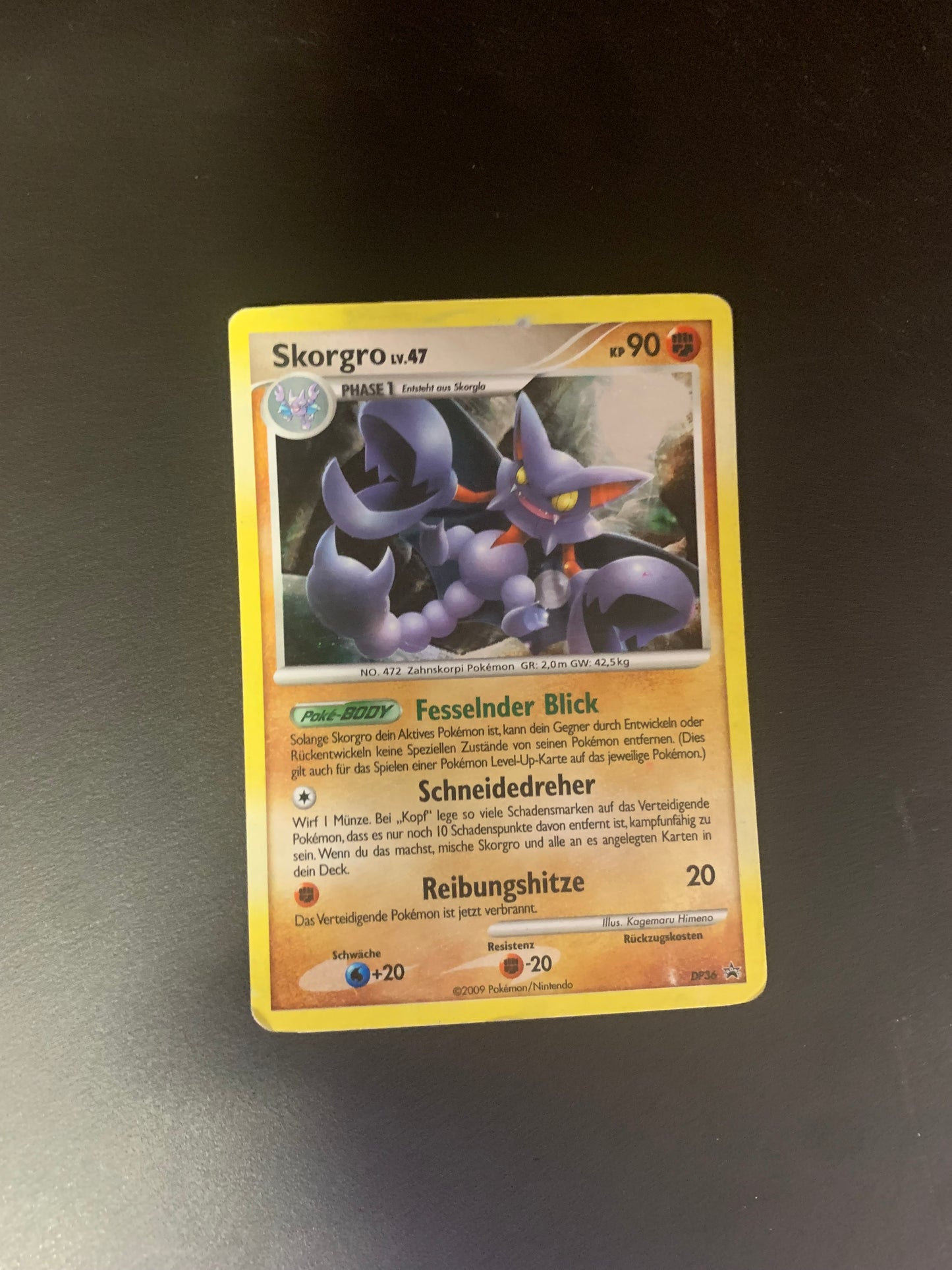 Pokemon Karte Promo Holo Skorgro DP36 Deutsch