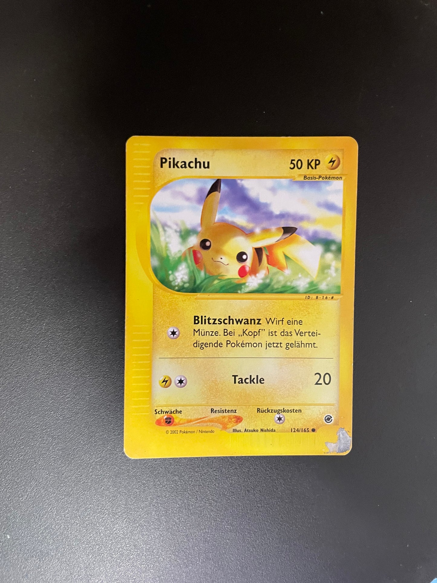Pokemon Karte e-Series Pikachu 124/165 Deutsch