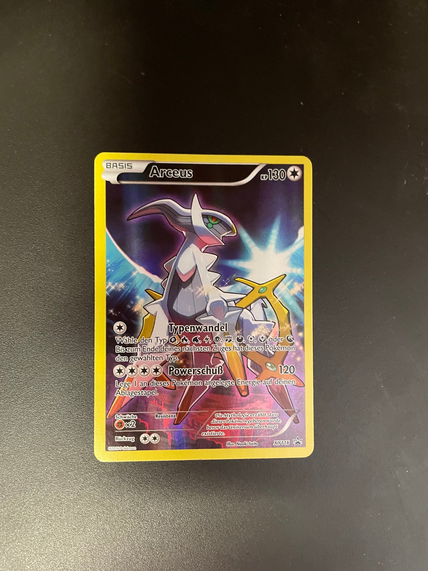 Pokemon Karte Art Rare Promo Arceus XY116 Deutsch