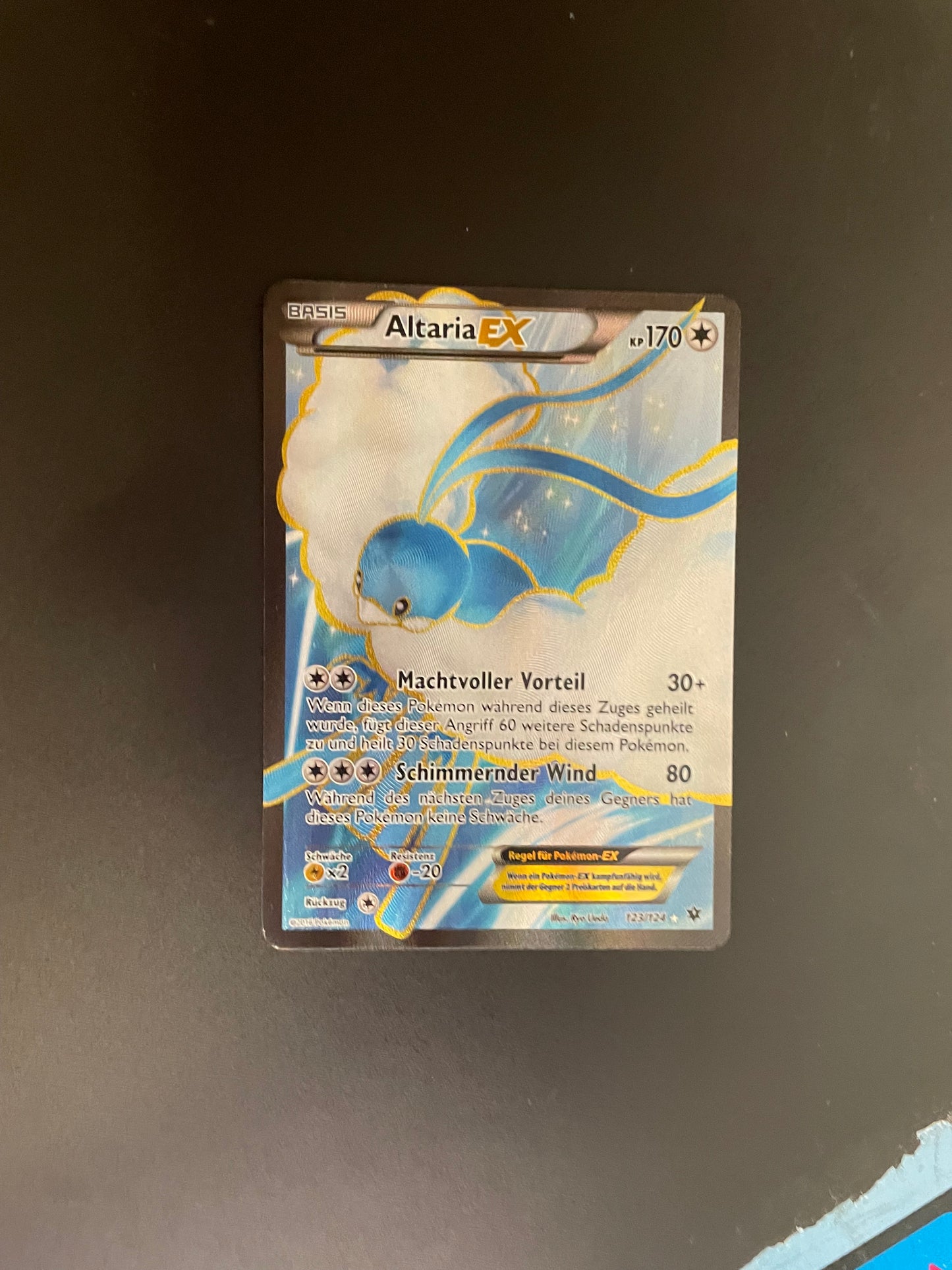 Pokemon Karte EX Altaria 123/124 Deutsch