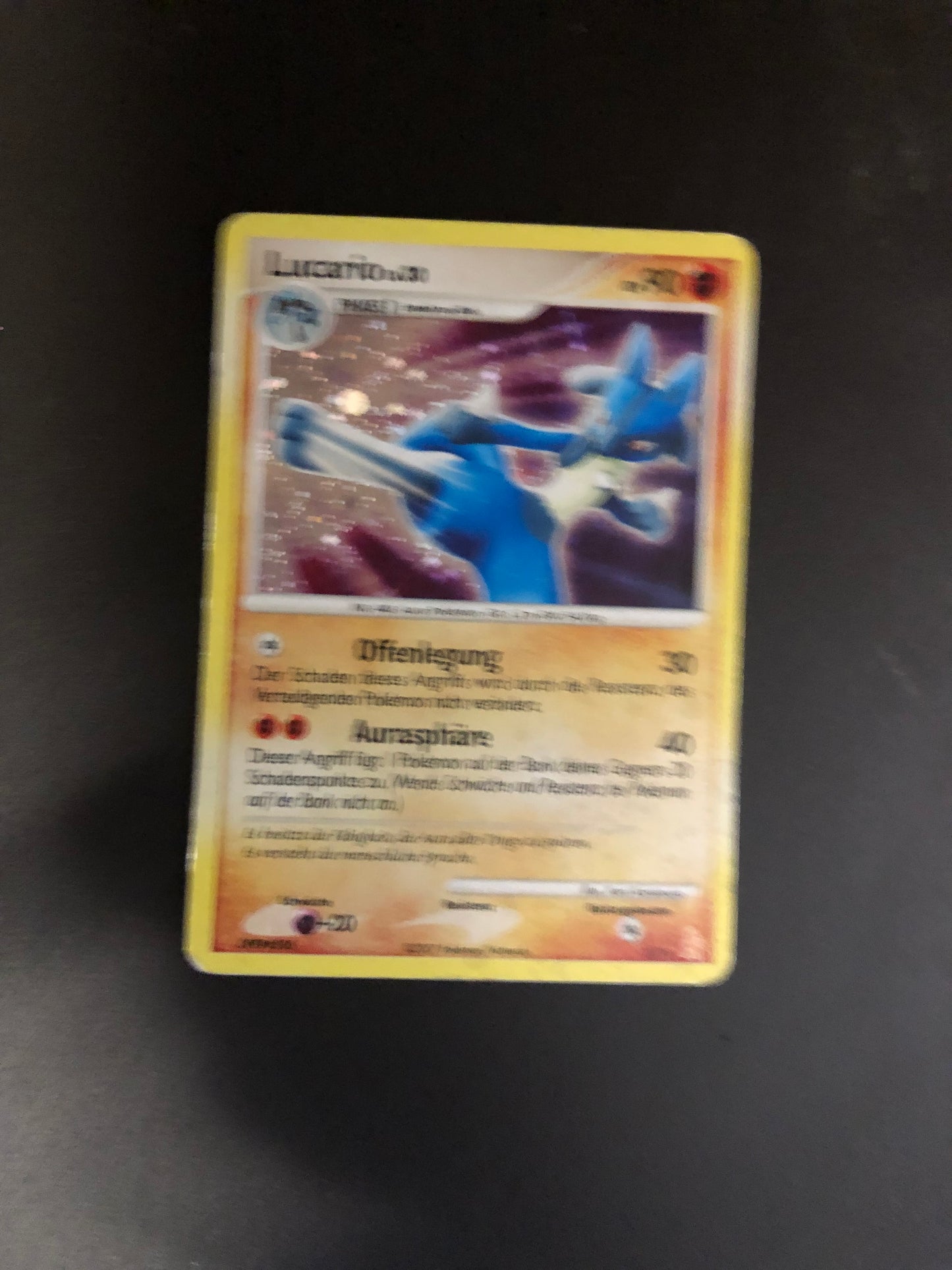 Pokemon Karte Holo Lucario 3/11 Deutsch