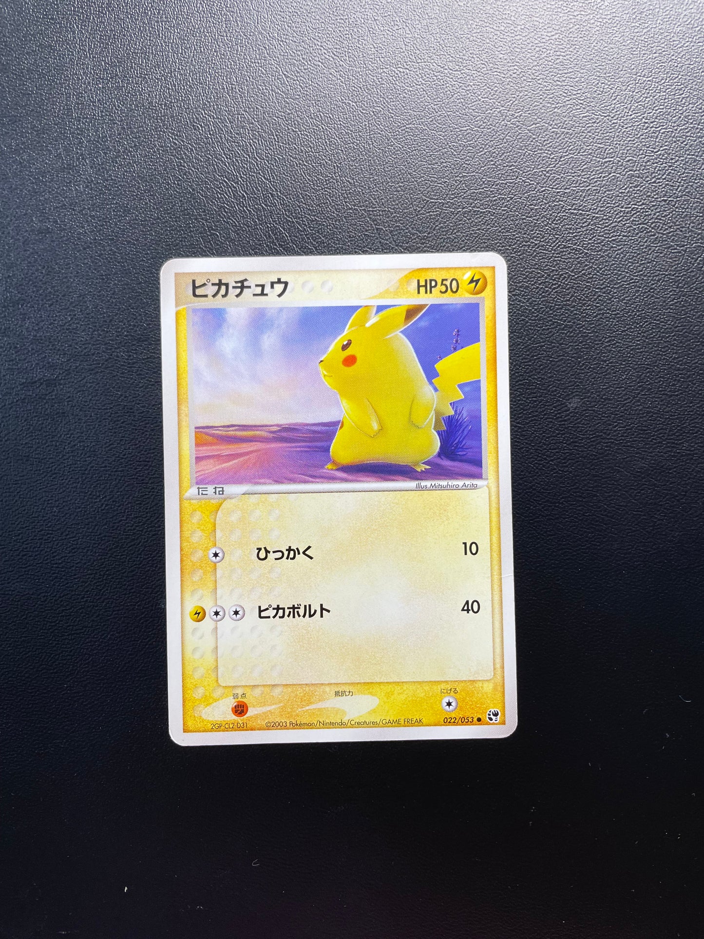 Pokemon Karte Pikachu 22/53 Japanisch