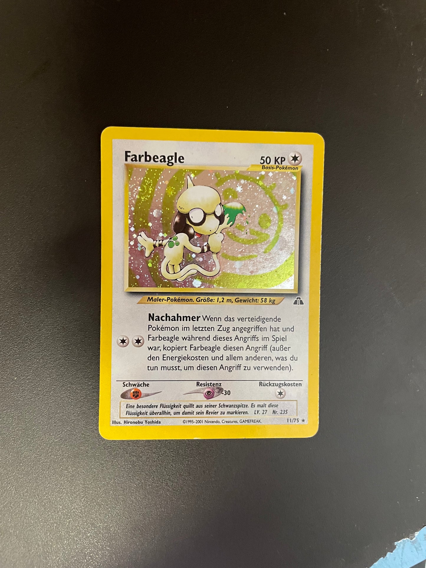 Pokemon Karte Holo Farbeagle 11/75 Deutsch