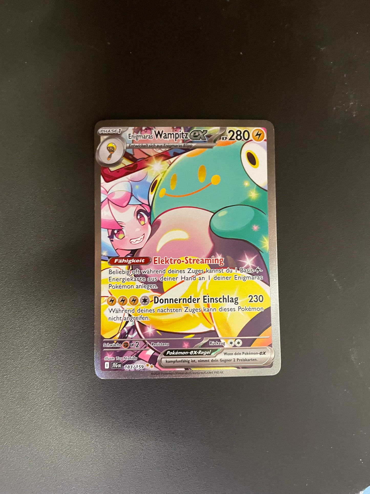 Pokemon Karte Ex Wampitz 183/159 Deutsch