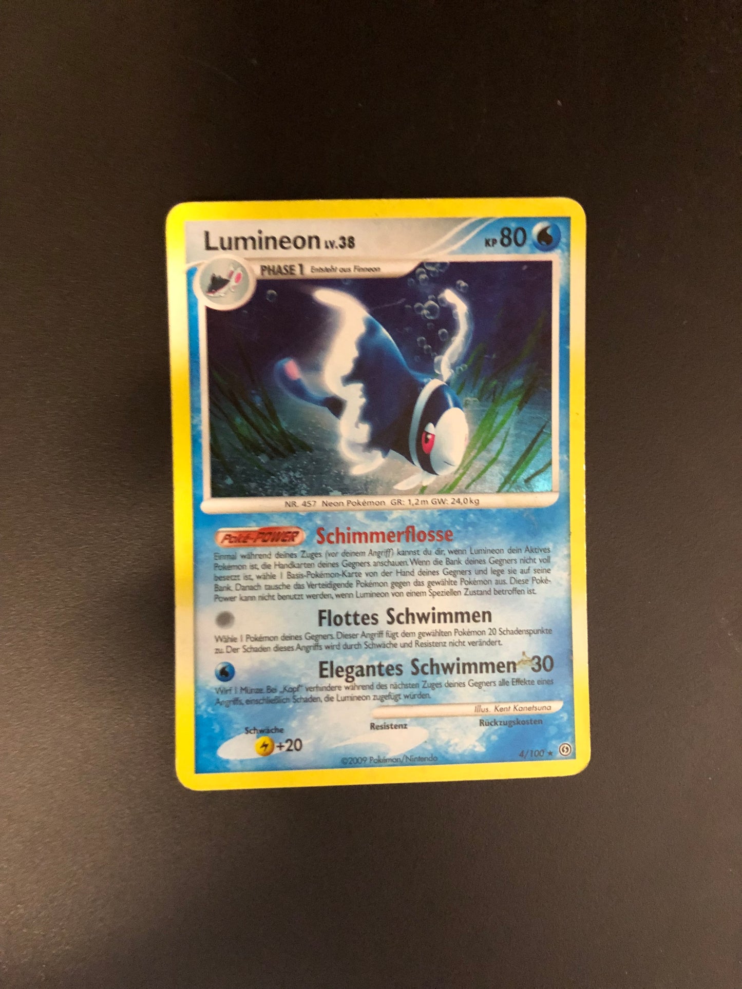 Pokemon Karte Holo Lumineon 4/100 Deutsch