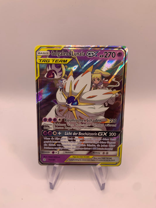 Pokemon Karte GX Tag Team Solgaleo&Lunala 75/236 Deutsch