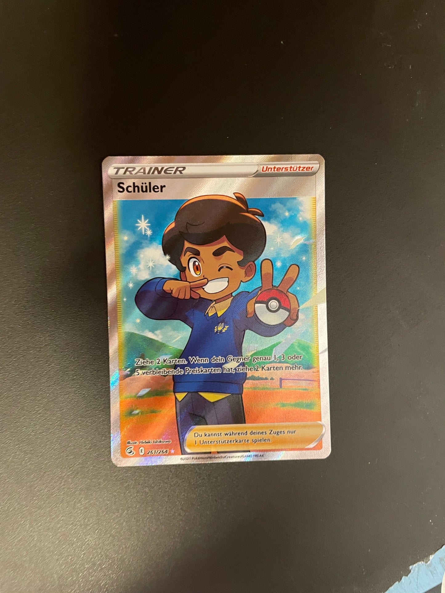 Pokémon Karte Trainer Schüler 261/264 Deutsch