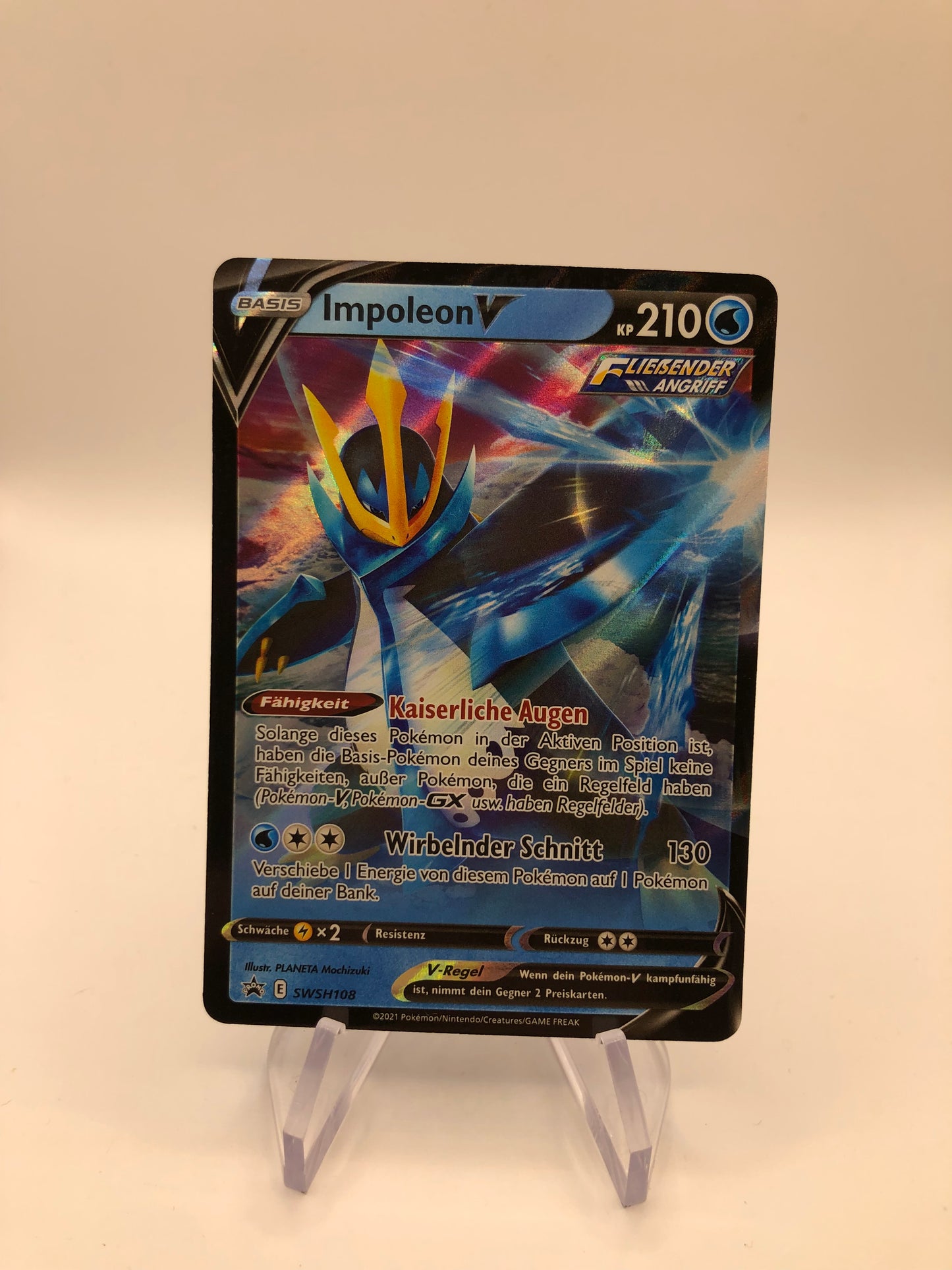 Pokemon Karte V Promo Impoleon SWSH108 Deutsch