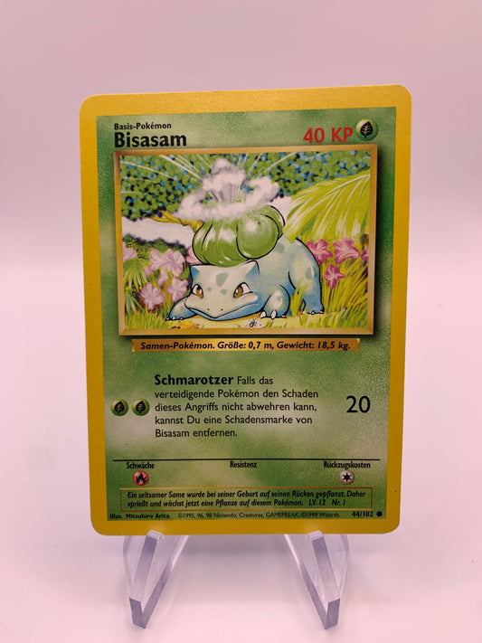 Pokemon Karte Bisasam 44/102 Base-Set Deutsch