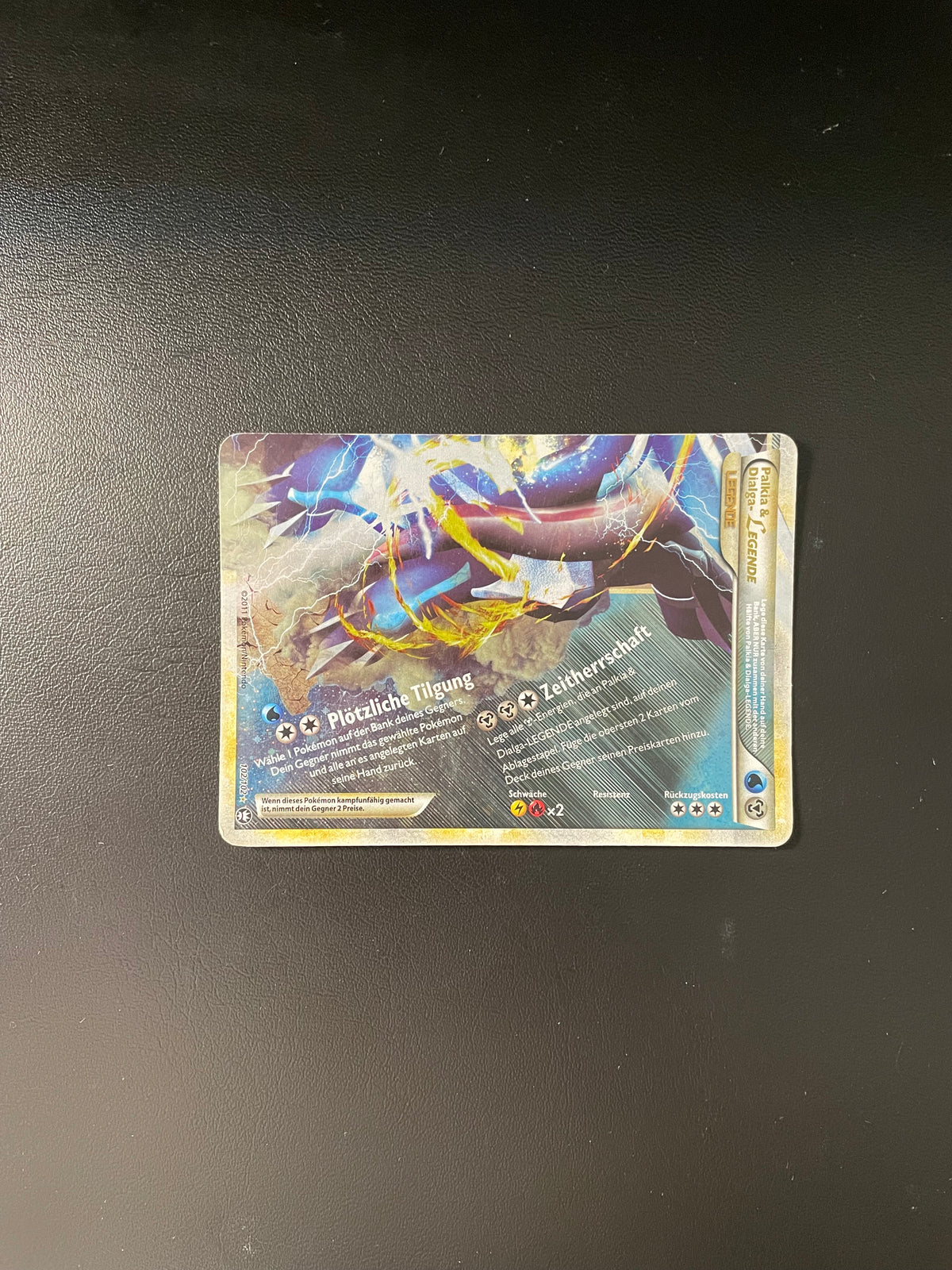 Pokemon Karte Legende Palkia&Dialga 102/102 Deutsch