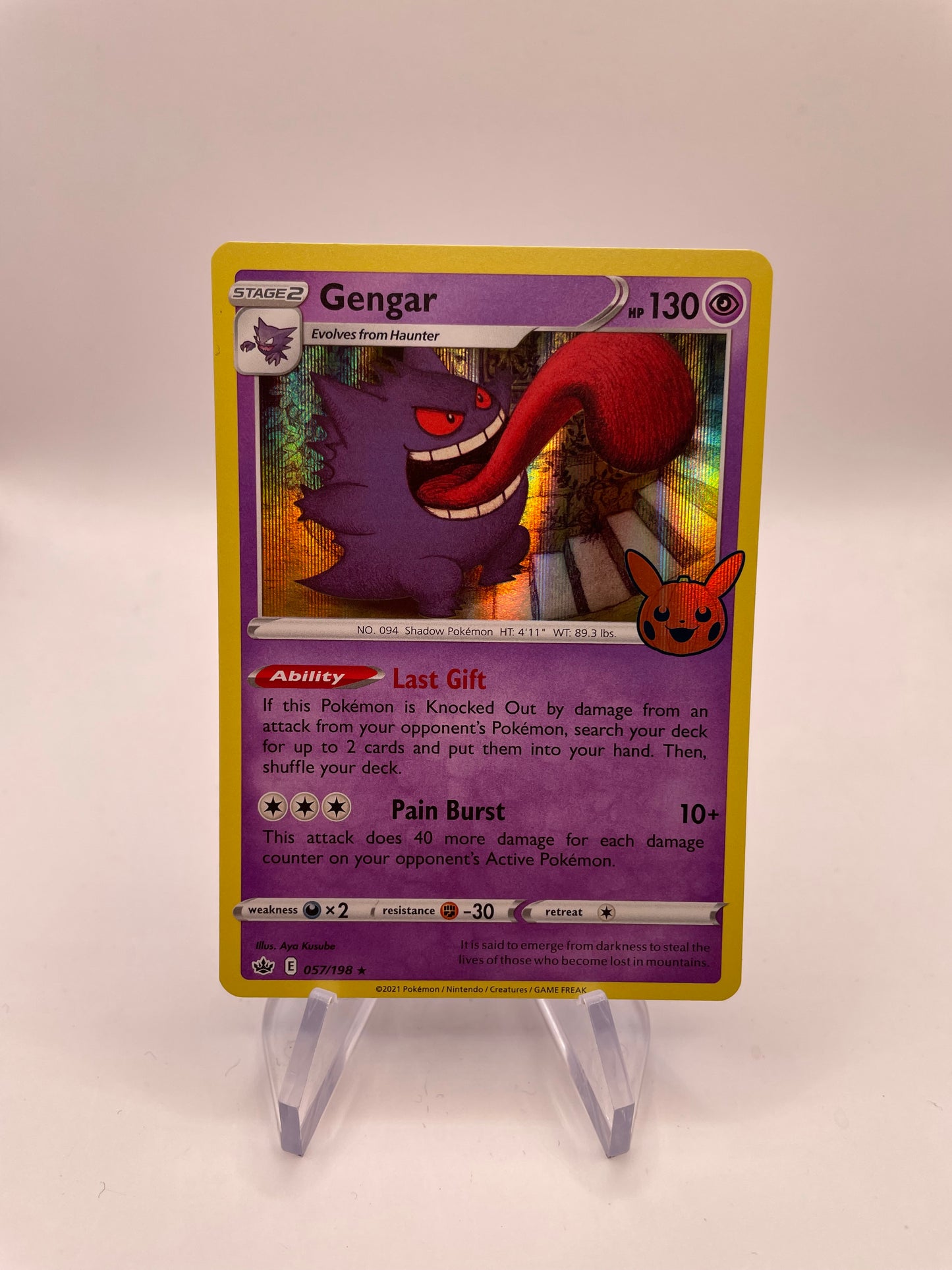 Pokémon Karte Holo Gengar 57/198 Englisch