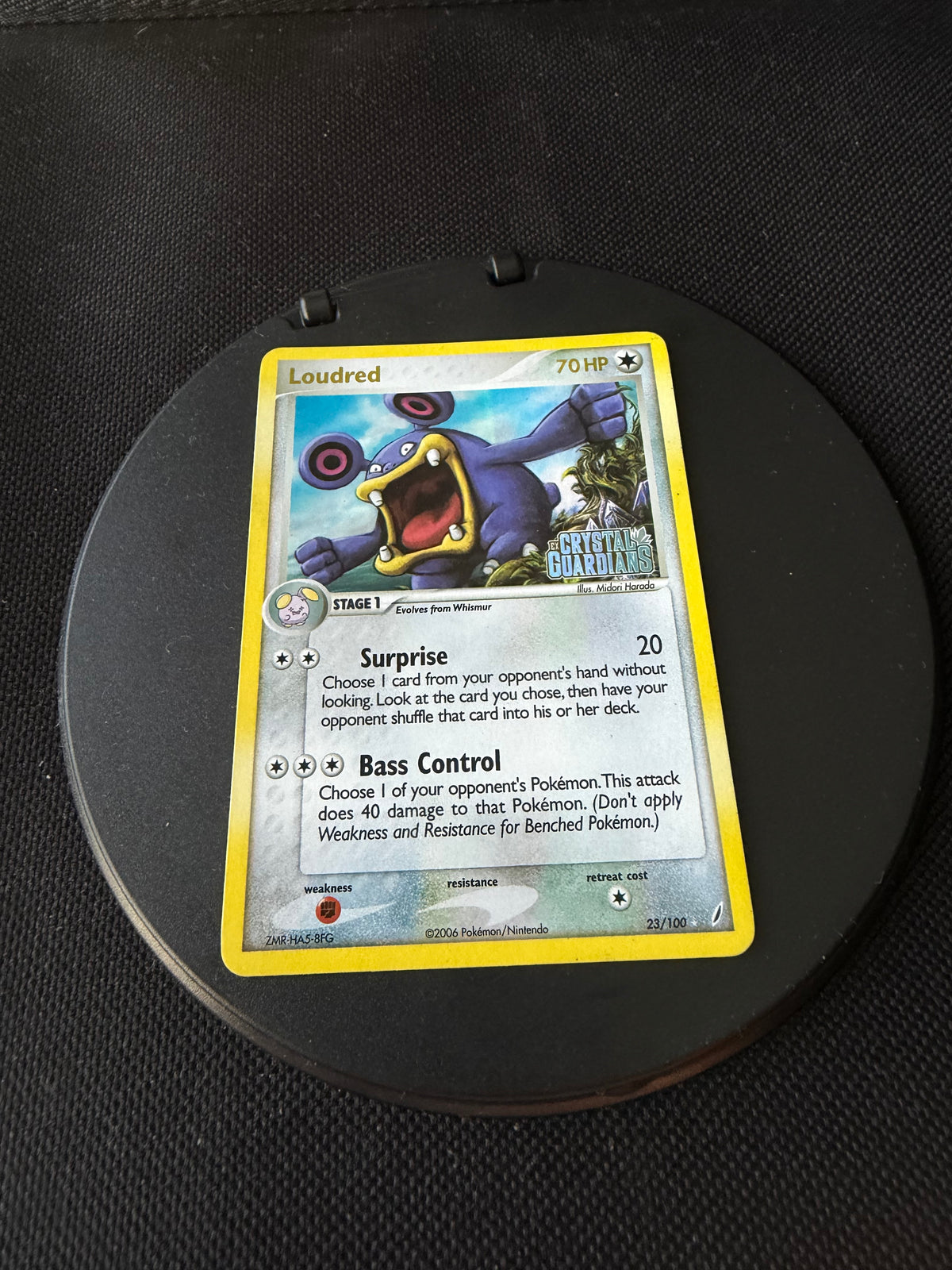 Pokemon Karte Stamp Krakeelo 23/100 Englisch