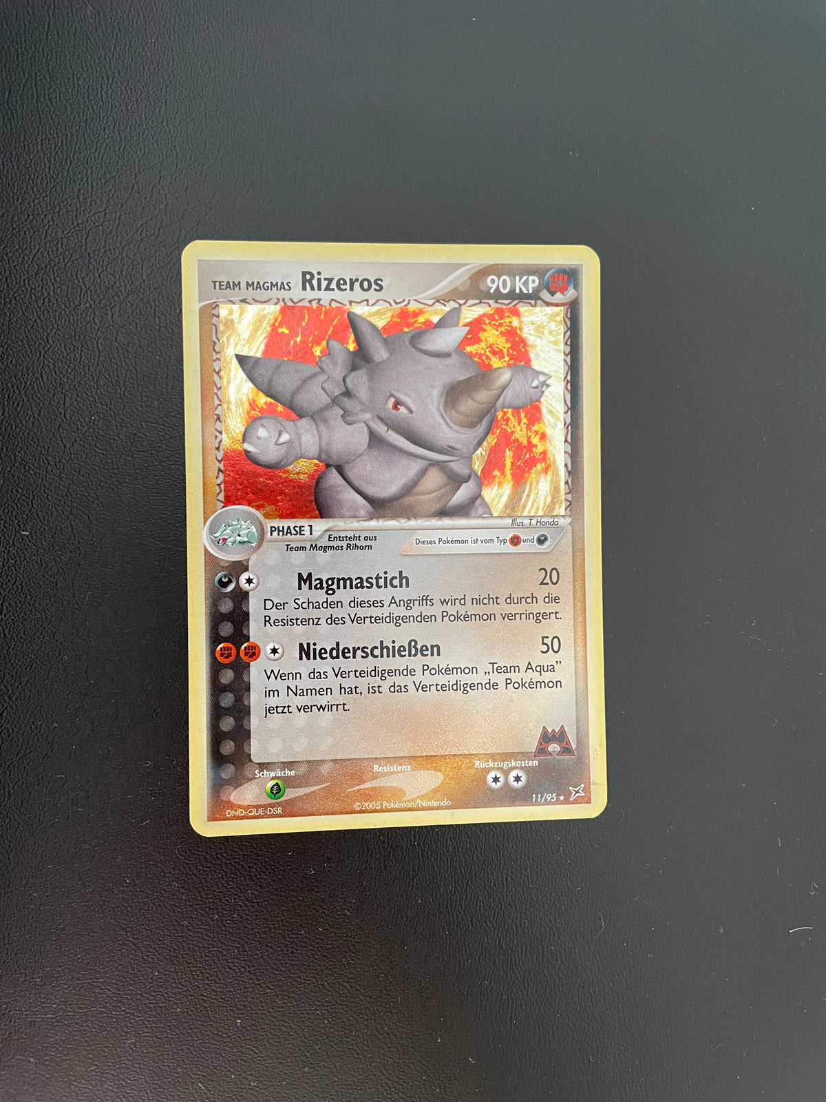Pokemon Karte Holo Rizeros 11/95 Deutsch