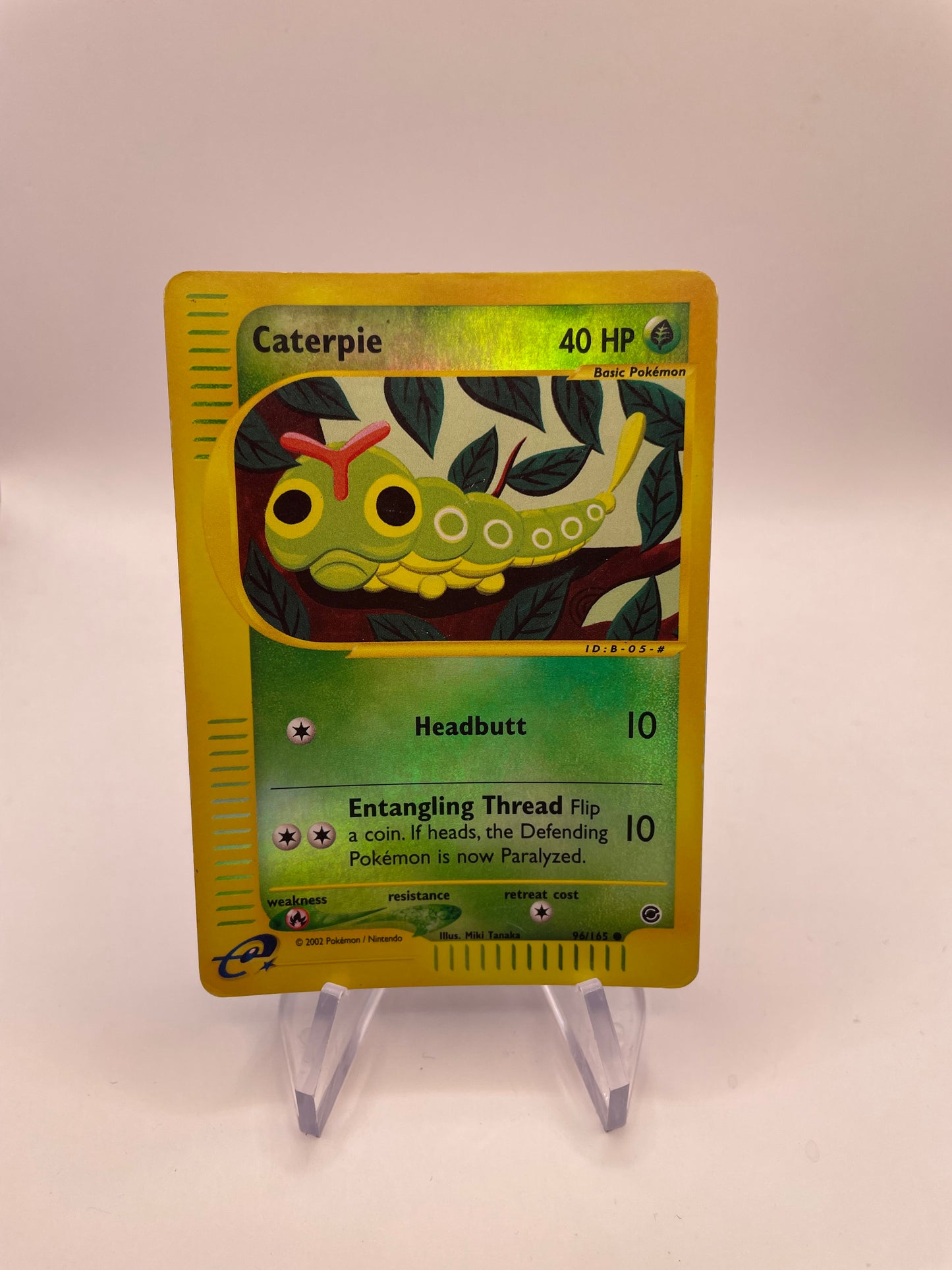 Pokémon Karte Reverse e-Series Caterpie 96/165 Englisch