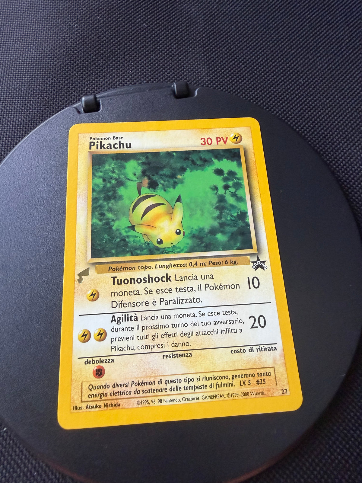 Pokemon Karte World Collection Pikachu 27 Italienisch