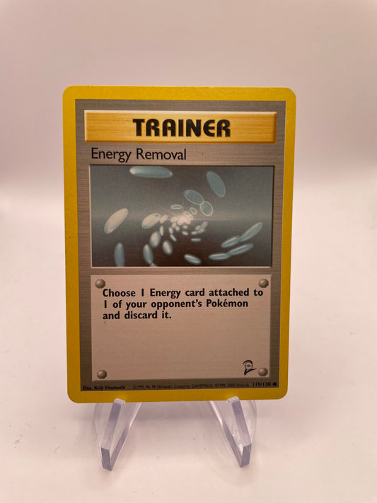 Pokemon Karte Base-Set 2 Trainer Energy Removal 119/130 Englisch