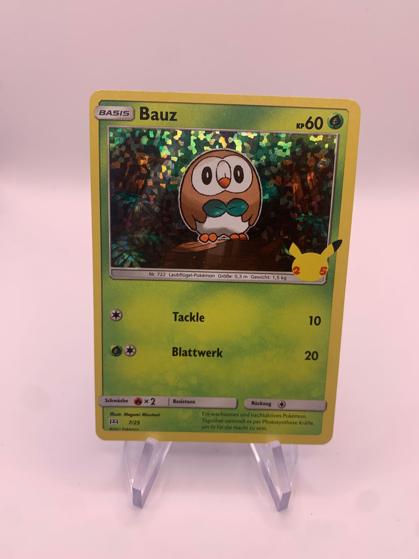 Pokemon Karte McDonalds Bauz 7/25 deutsch