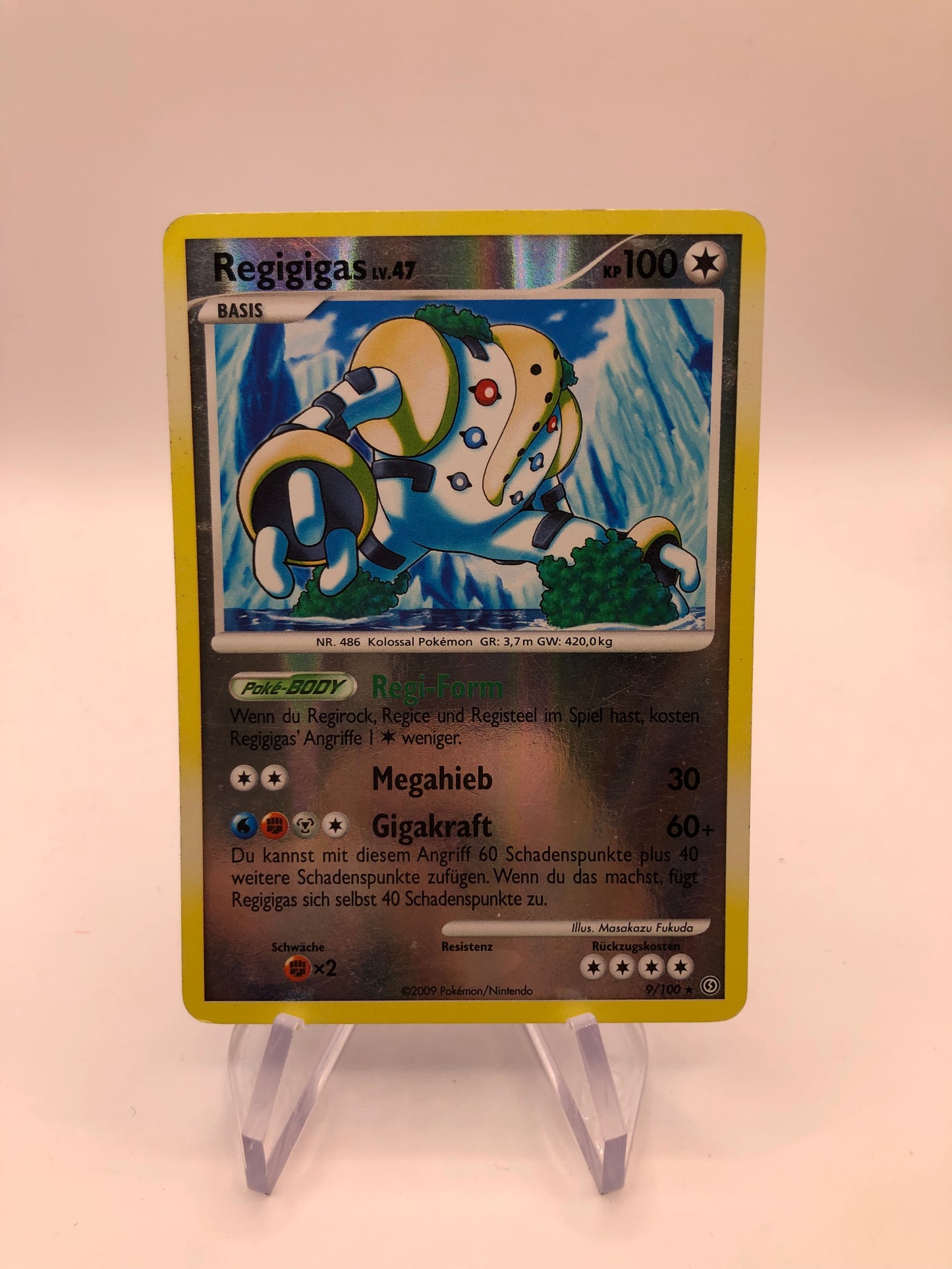 Pokemon Karte Revers Regigigas 9/100 Deutsch