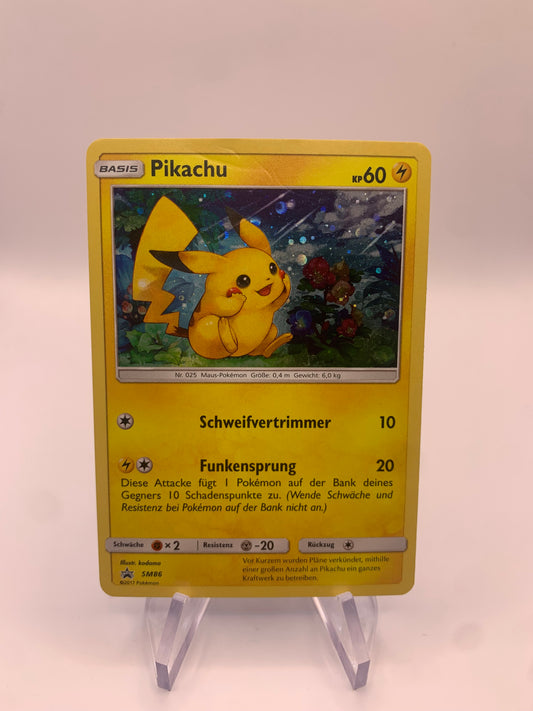 Pokemon Karte Holo Promo Pikachu SM86 Deutsch