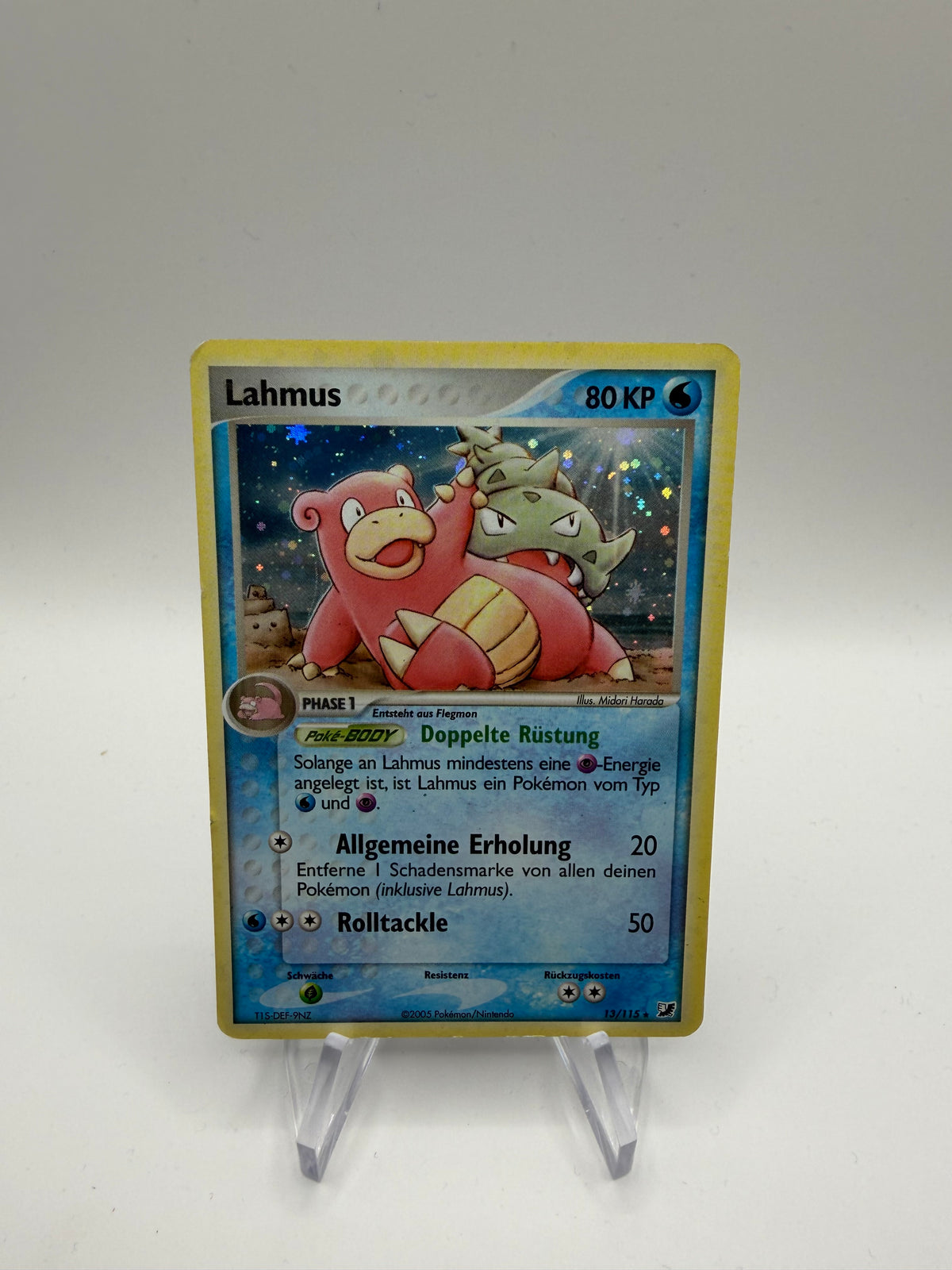 Pokemon Karte Holo Lahmus 13/115 Deutsch