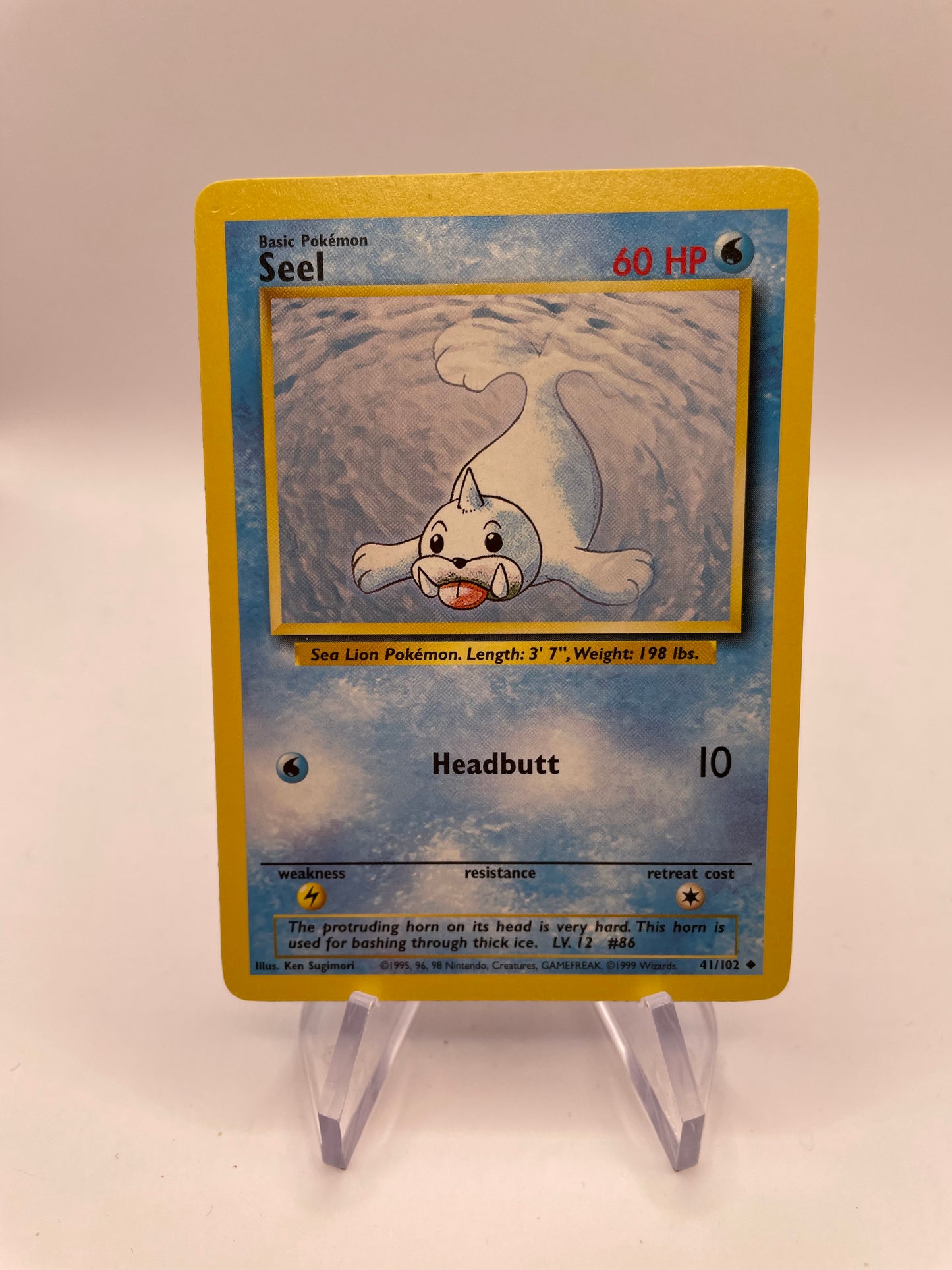 Pokemon Karte Base-Set Seel 41/102 Englisch