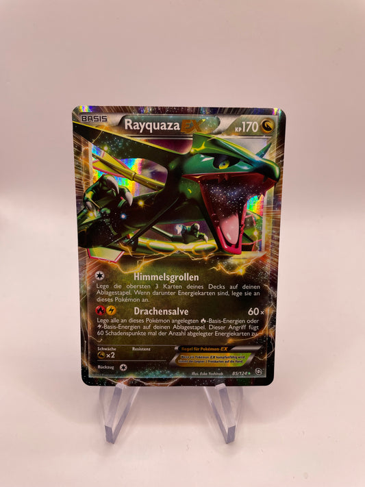 Pokemon Karte EX Rayquaza 85/124 Deutsch