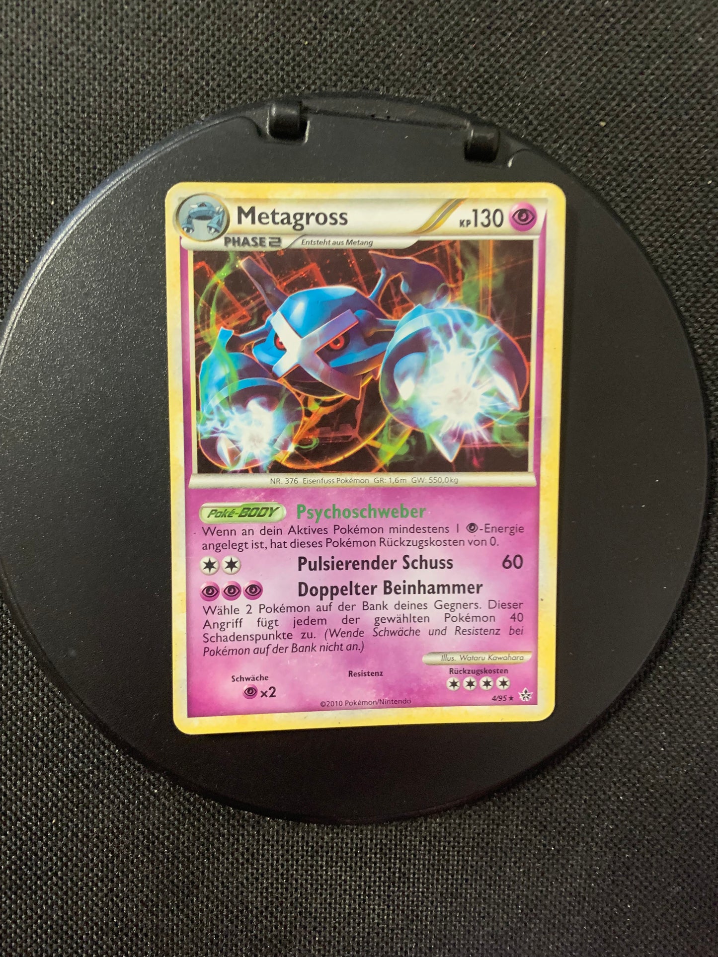 Pokemon Karte Holo Metagross 4/95 Deutsch