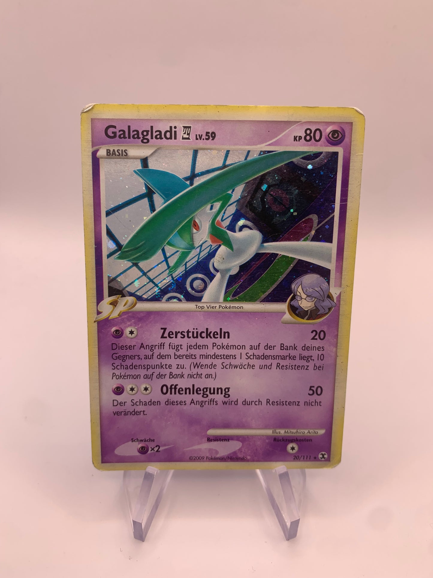 Pokemon Karte Holo Galagladi 20/111 Deutsch