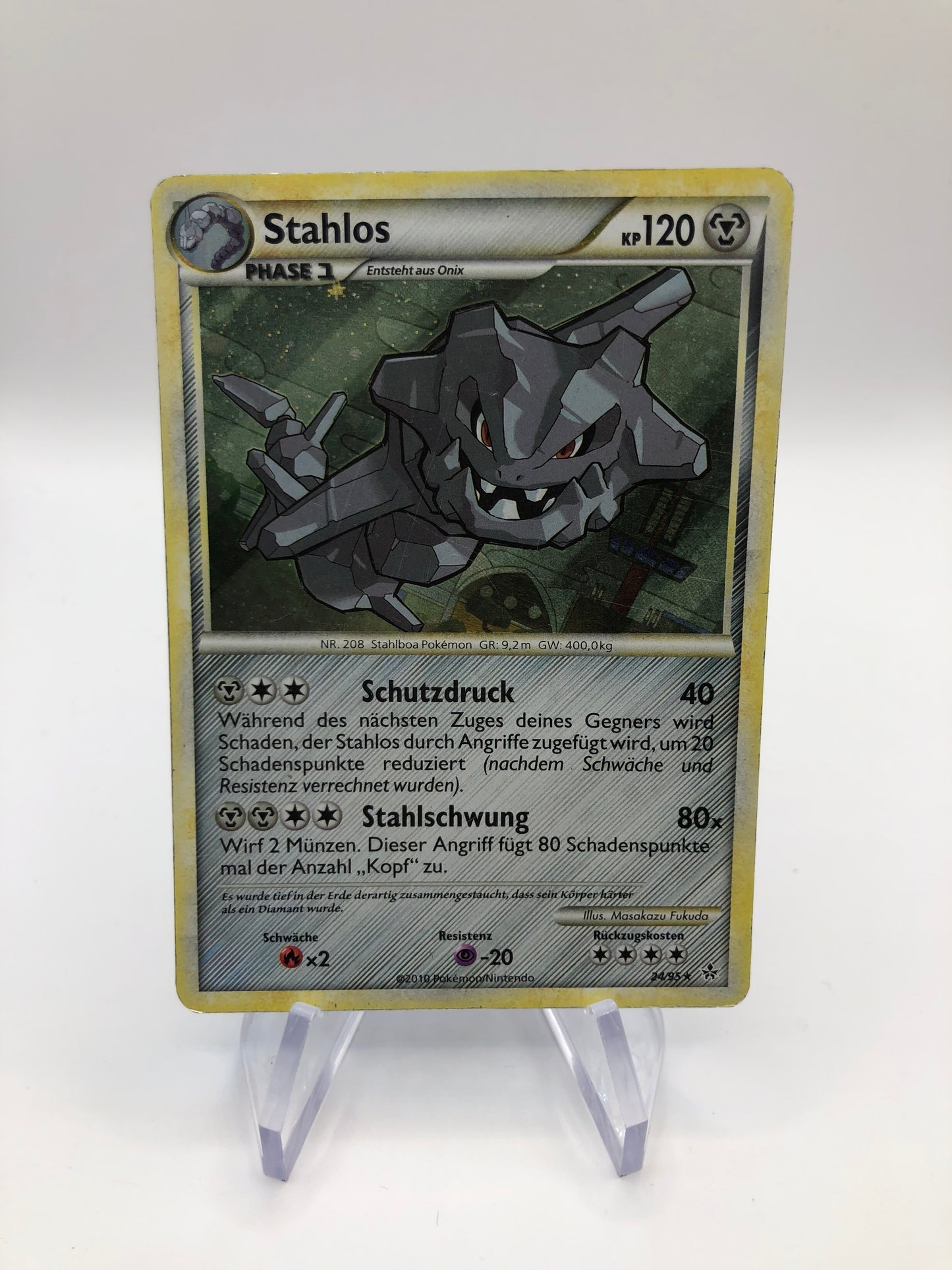 Pokemon Karte Revers Stahlos 34/95 Deutsch