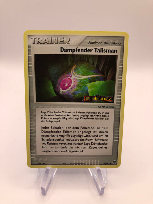 Pokemon Karte Dämpfender Talisman 72/101 Deutsch