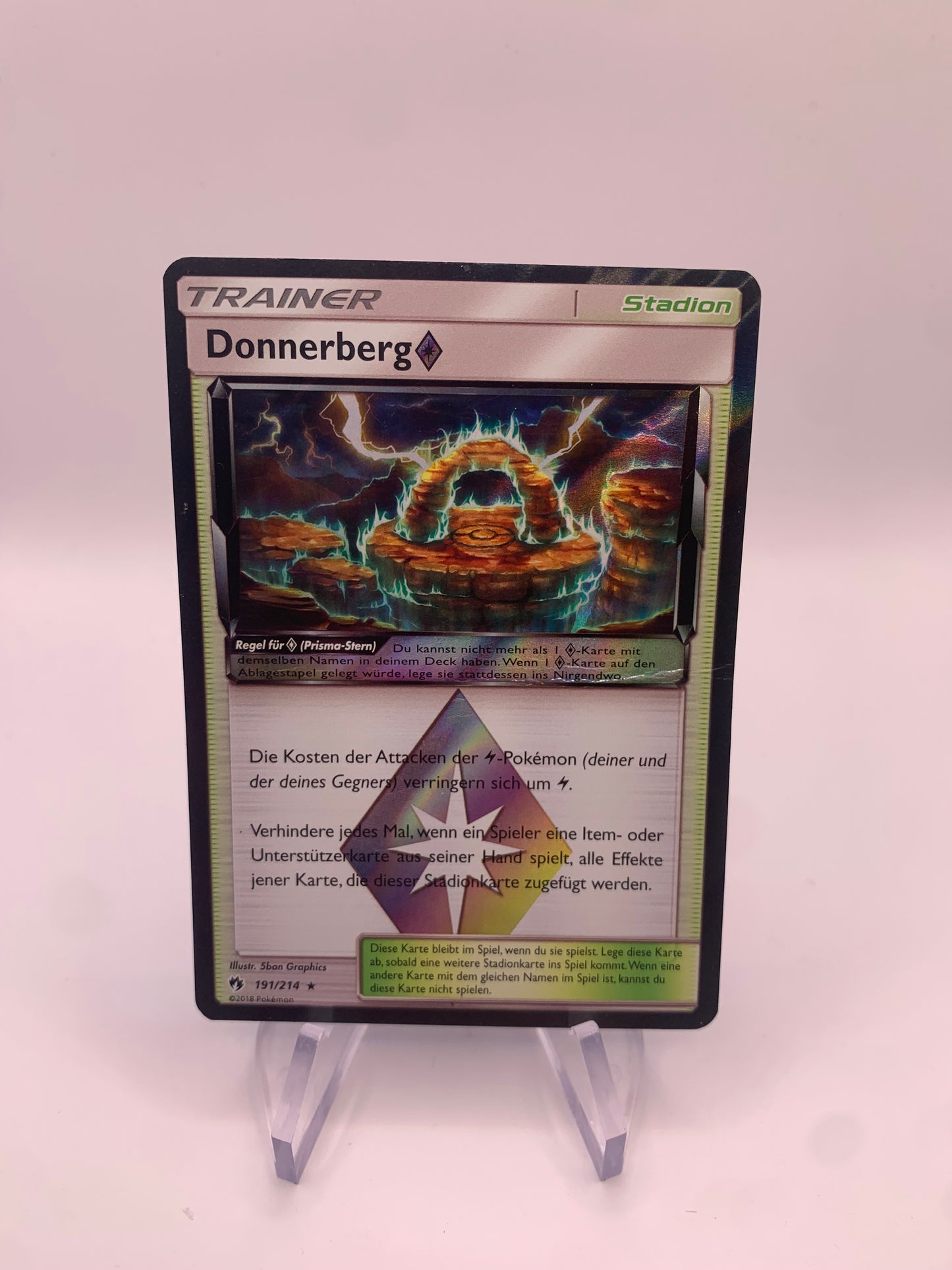 Pokemon Karte Prisma Donnerberg 191/214 Deutsch