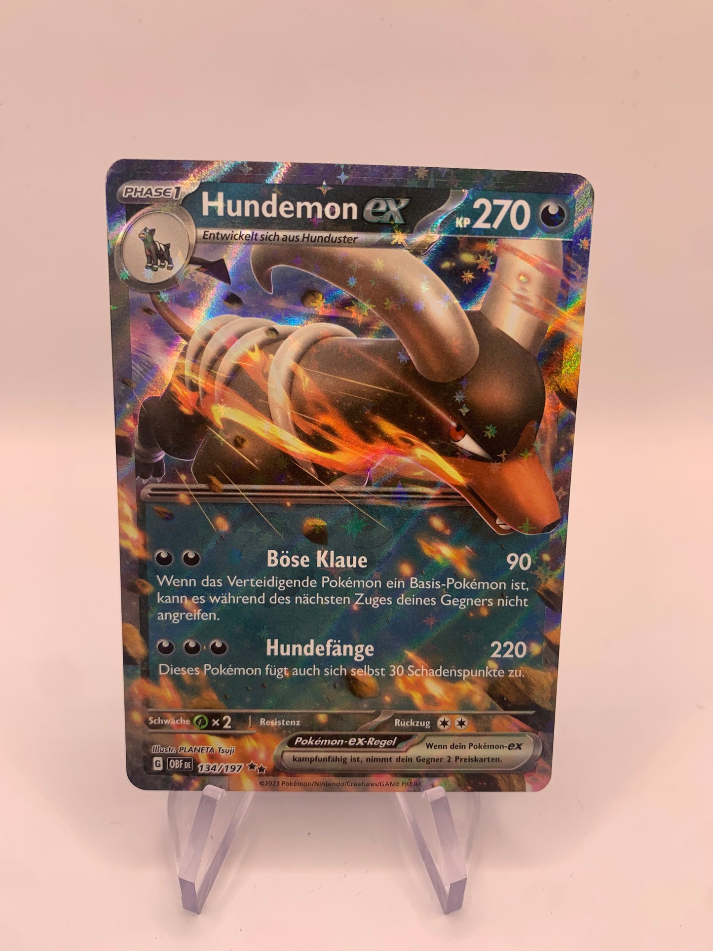 Pokemon Karte Ex Hundemon 134/197 Deutsch