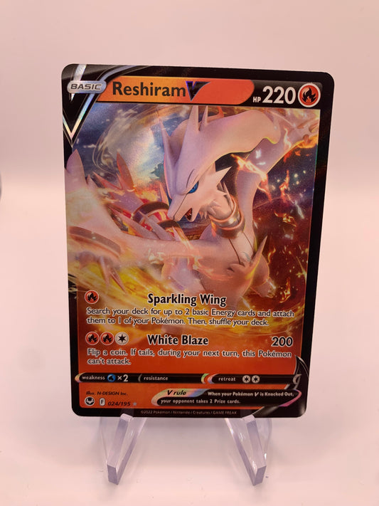 Pokemon Karte V Reshiram 24/195 Englisch