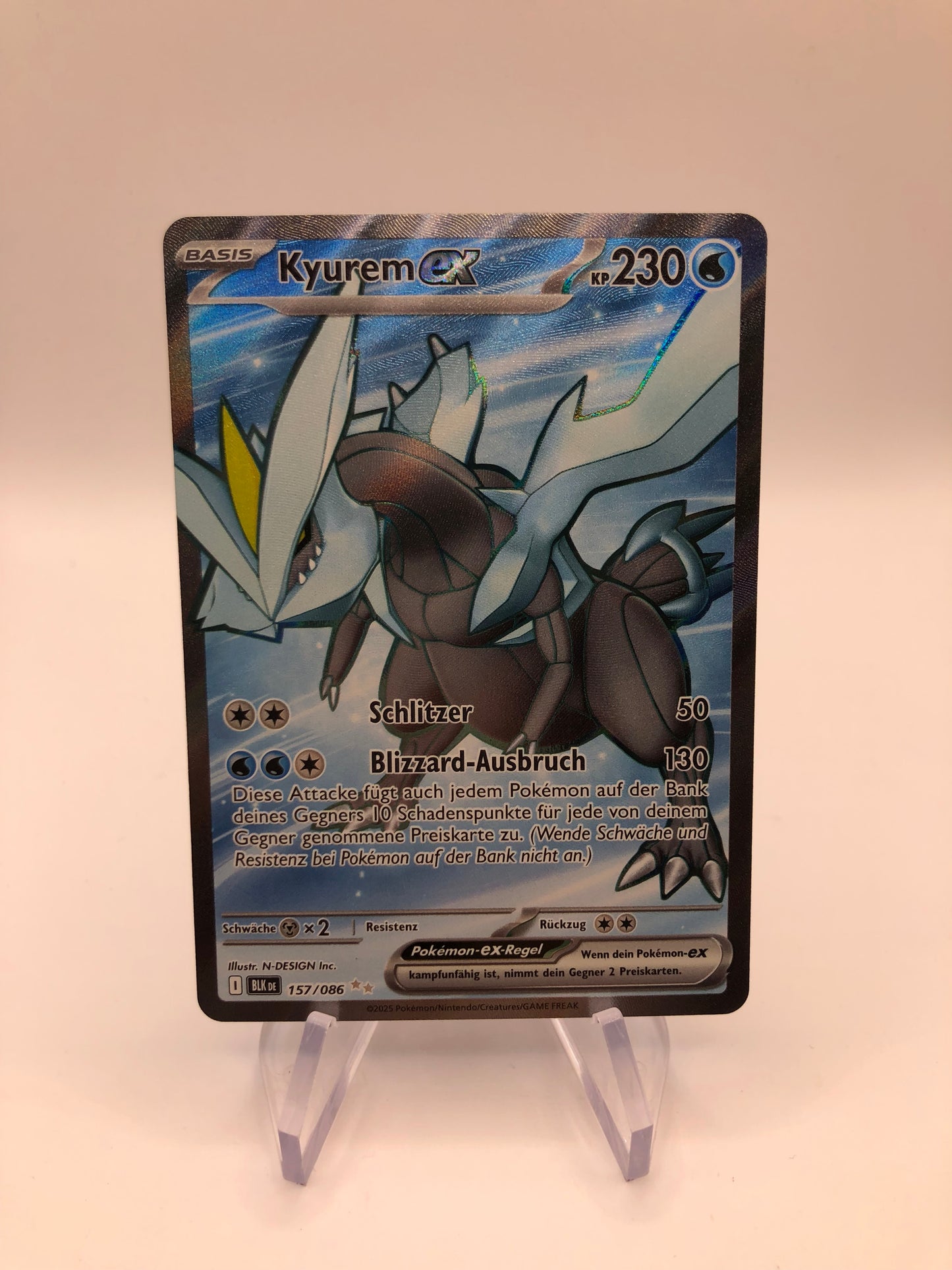Pokemon Karte EX Kyurem 157/86 Deutsch