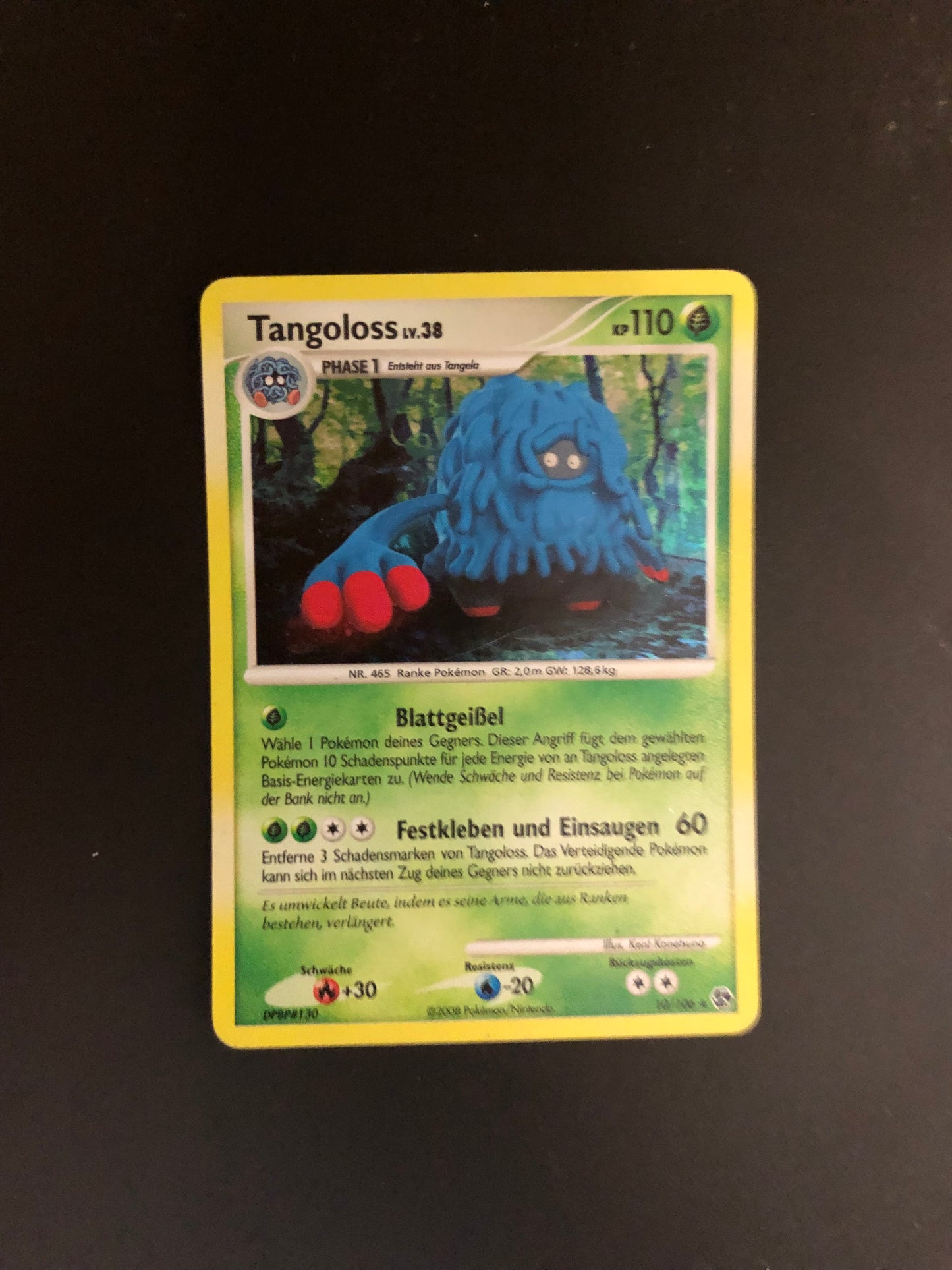 Pokemon Karte Holo Tangoloss 10/106 Deutsch