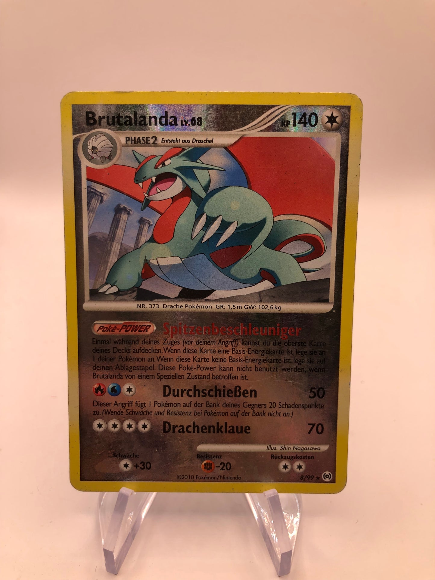 Pokemon Karte Revers Brutalanda 8/99  Deutsch