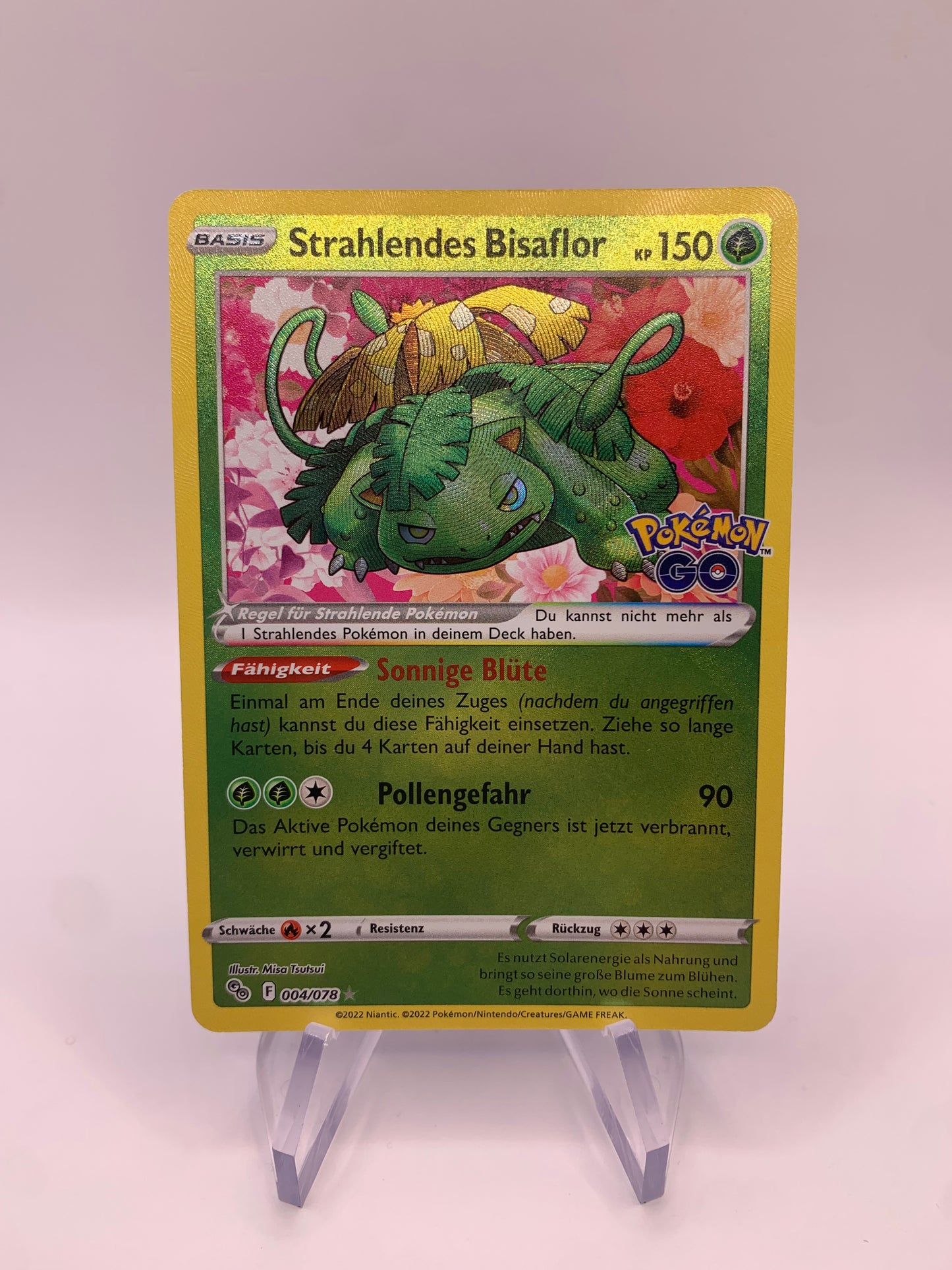 Pokémon Card Shiny Radiant Venusaur German