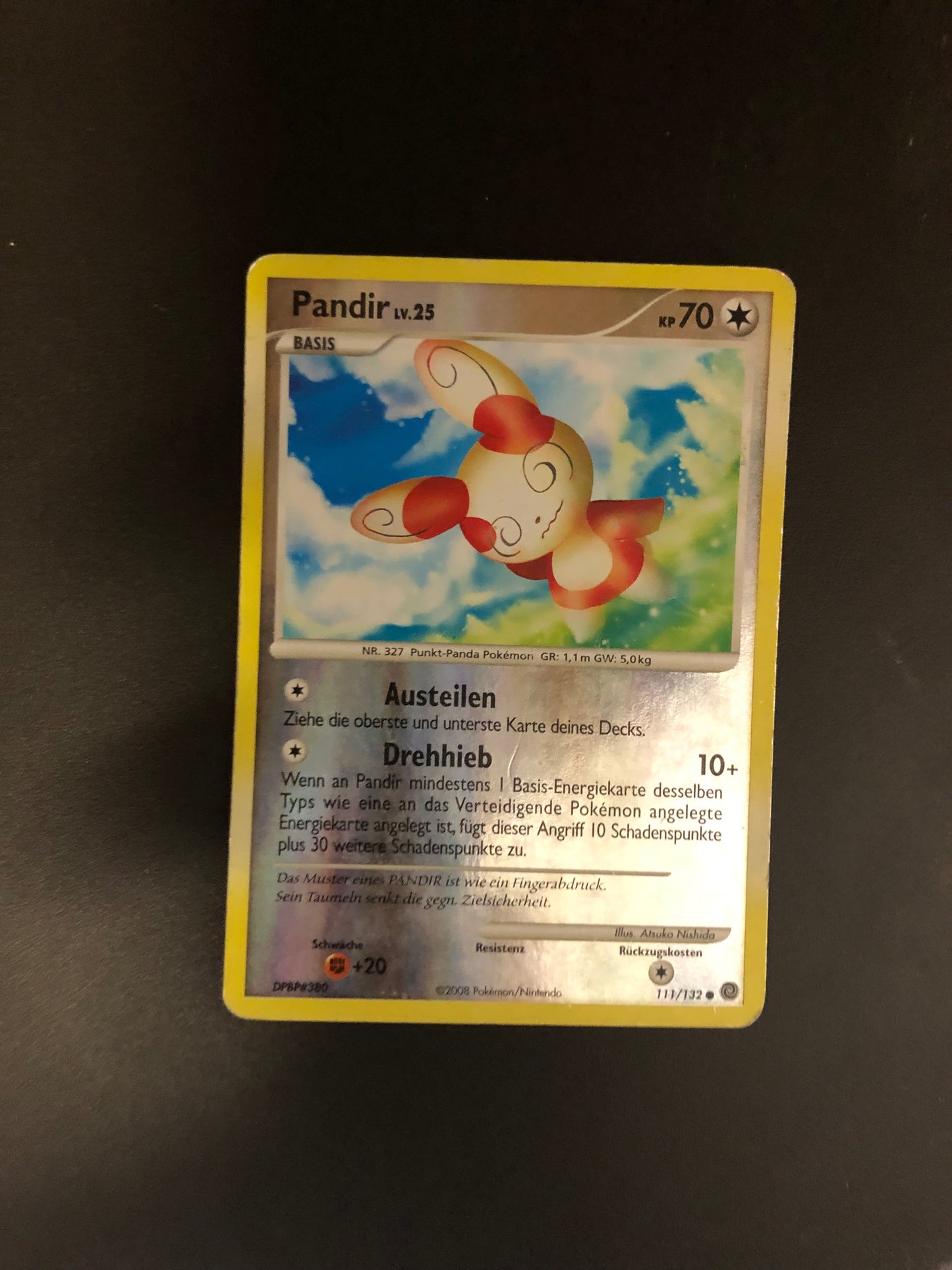 Pokemon Karte Revers Pandir 111/132 Deutsch