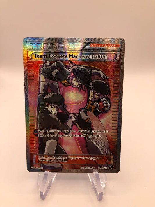 Pokemon Karte Trainer Team Rockets Machenschaften 124/124 Deutsch