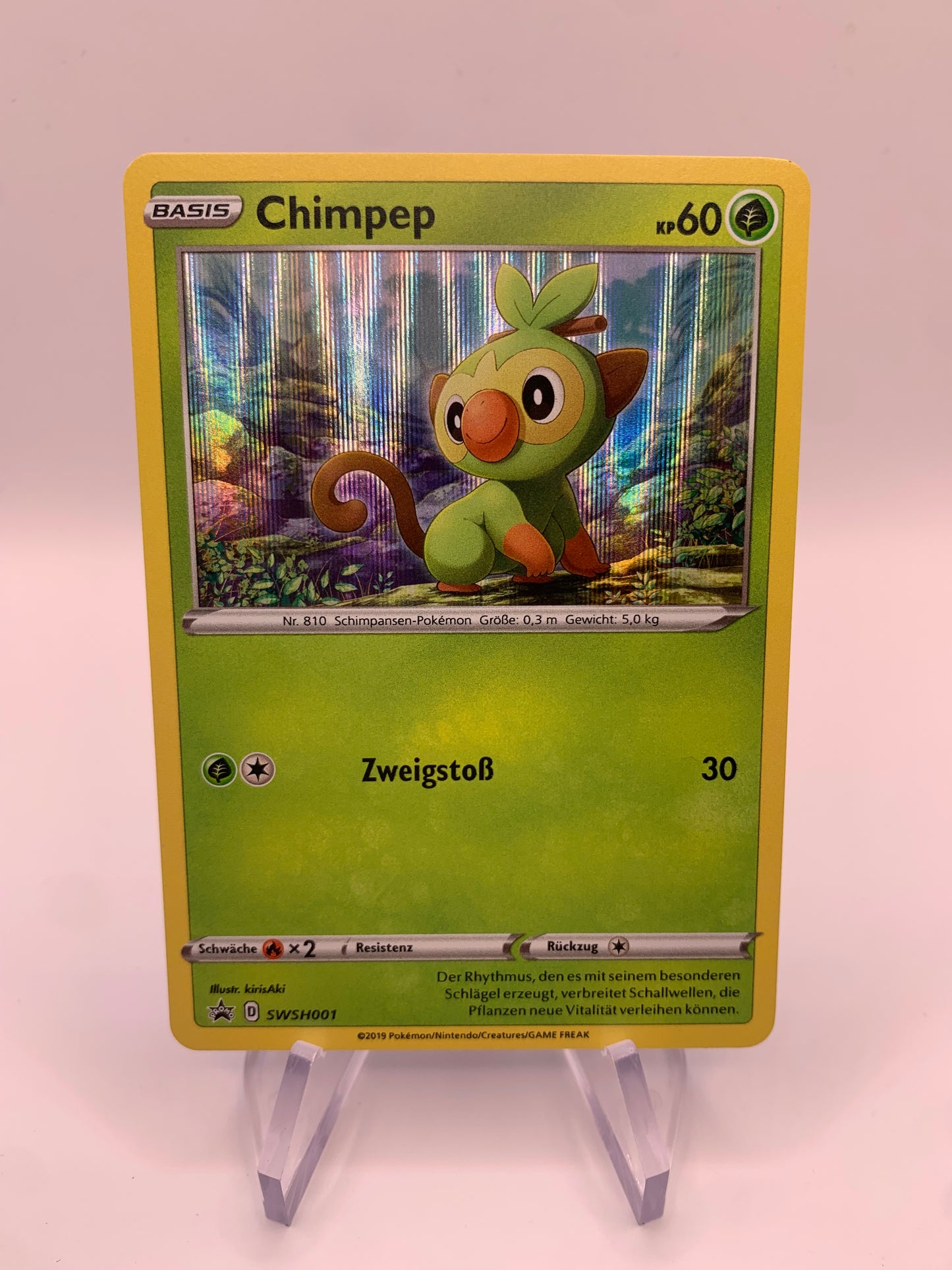 Pokemon Karte Promo Holo Chimpep SWSH001 Deutsch