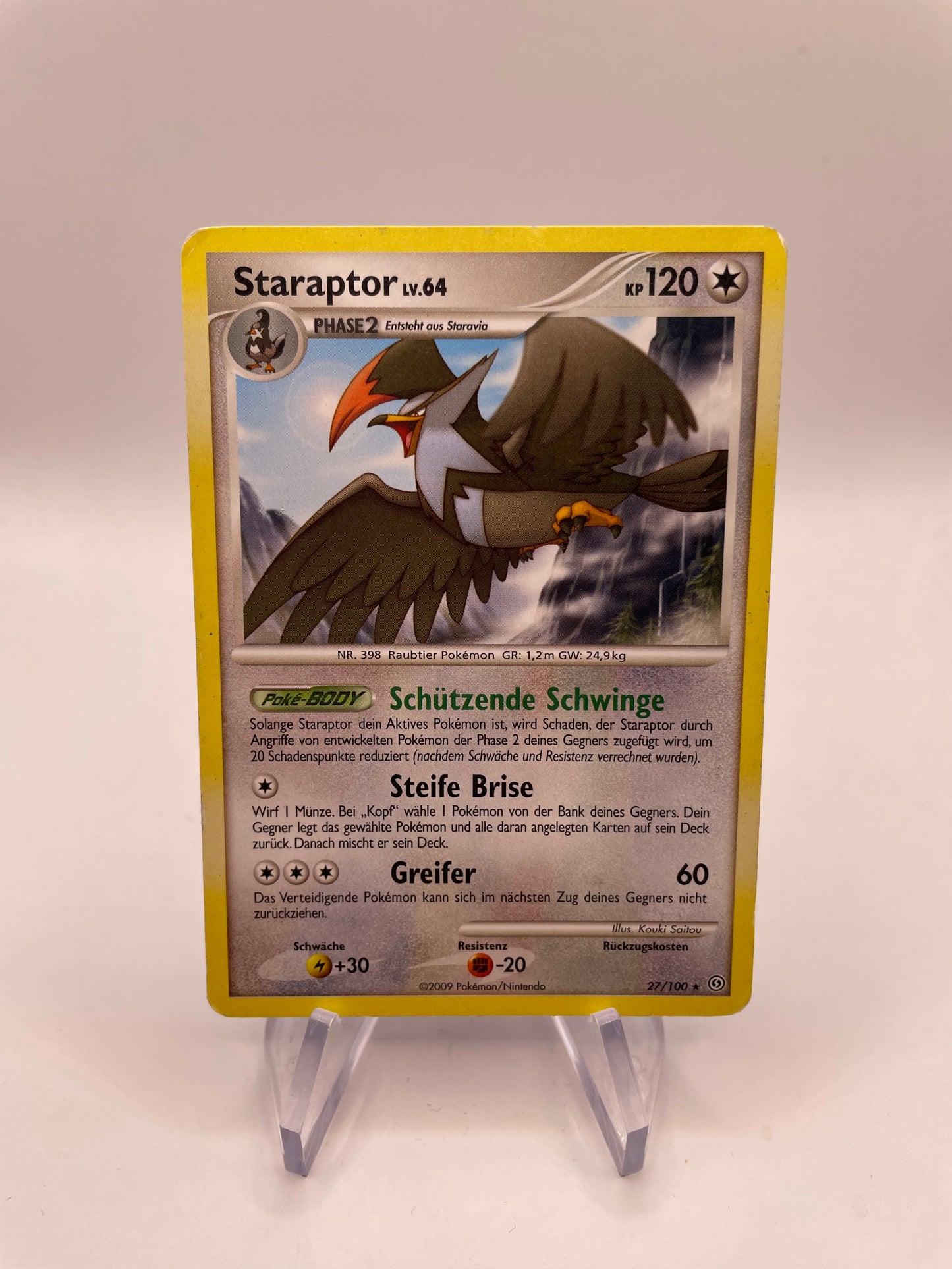 Pokémon Karte Staraptor 27/100 Deutsch