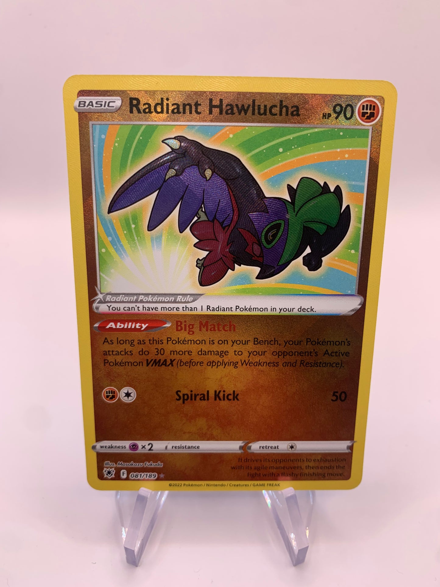 Pokemon Karte Shiny Strahlendes Resladero 81/189 Englisch